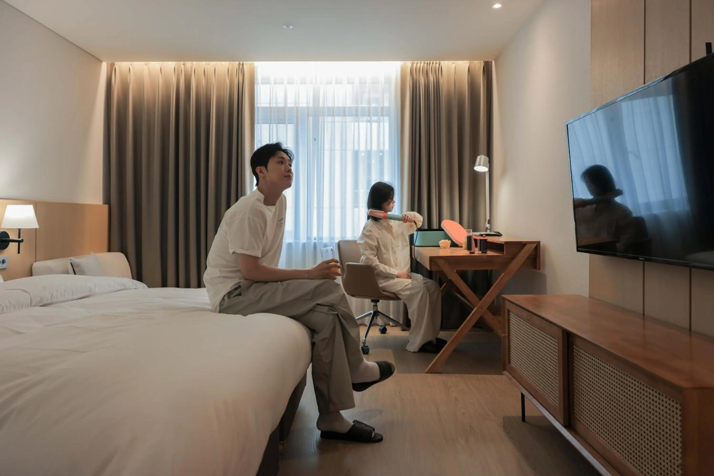 Bed in Aank Hotel Incheon Guwol