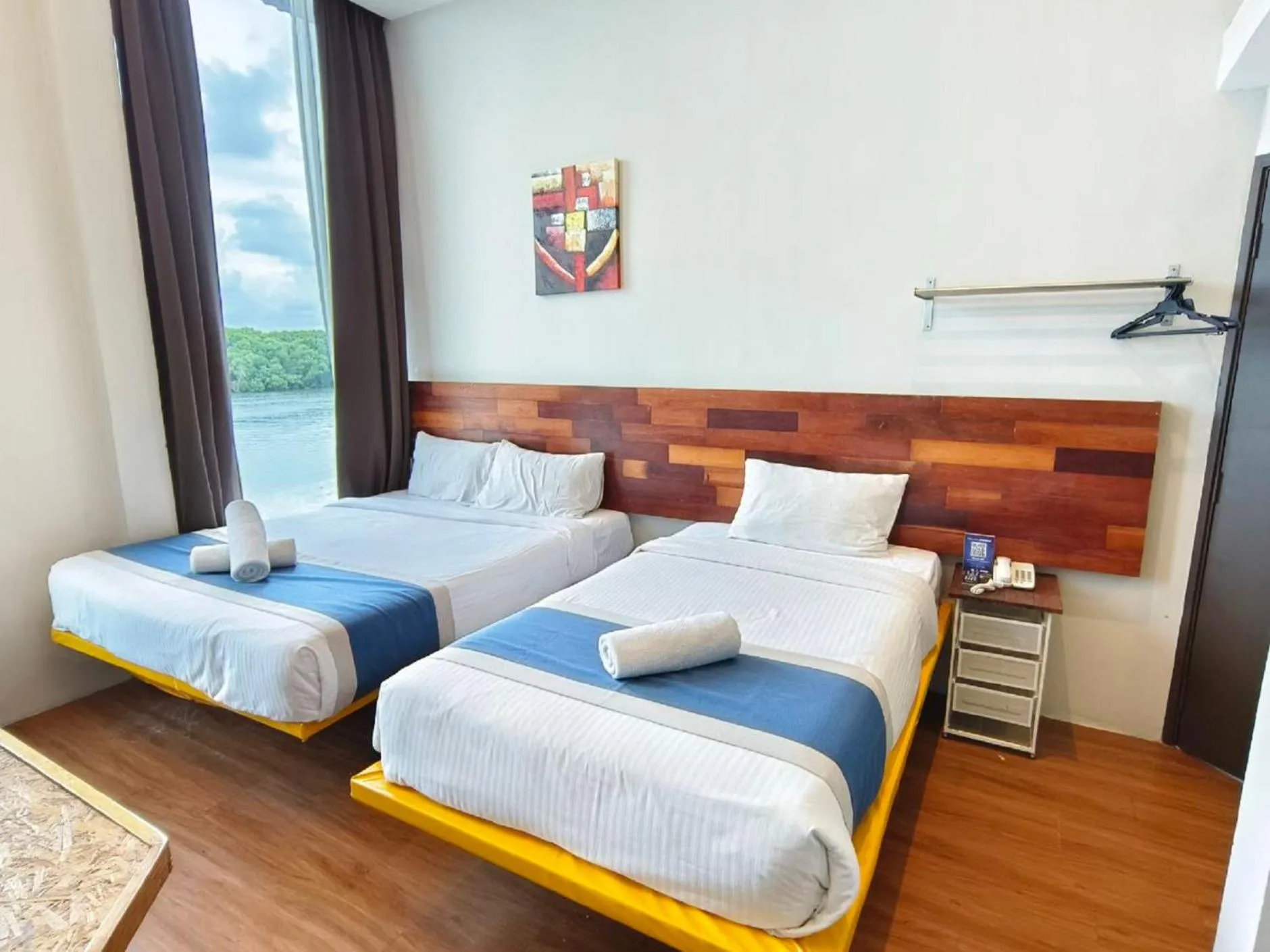 Bedroom, Bed in The Riverbank Hotel By MRVJ Business