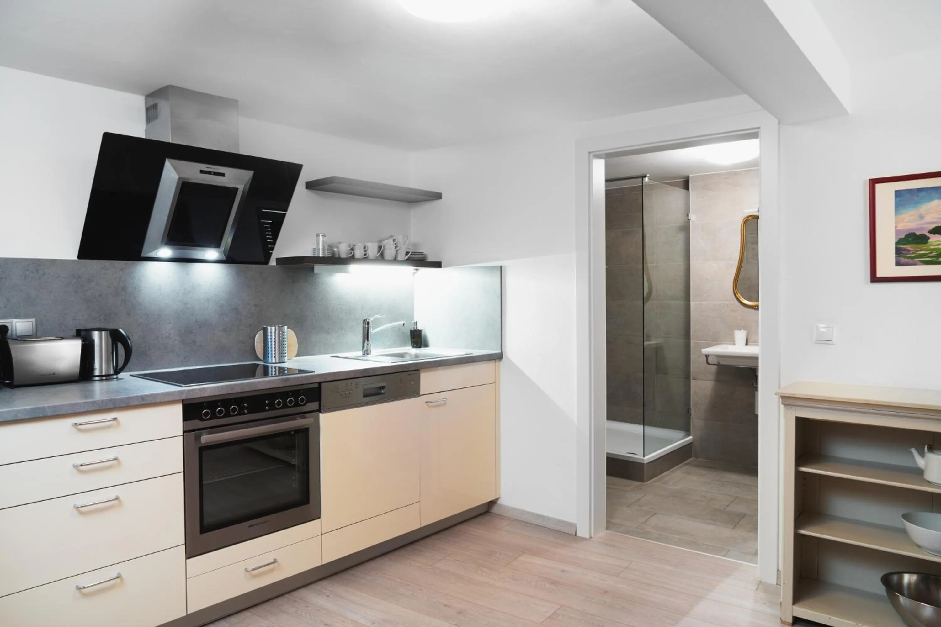 Kitchen or kitchenette in Apartments Golden Roof by Penz