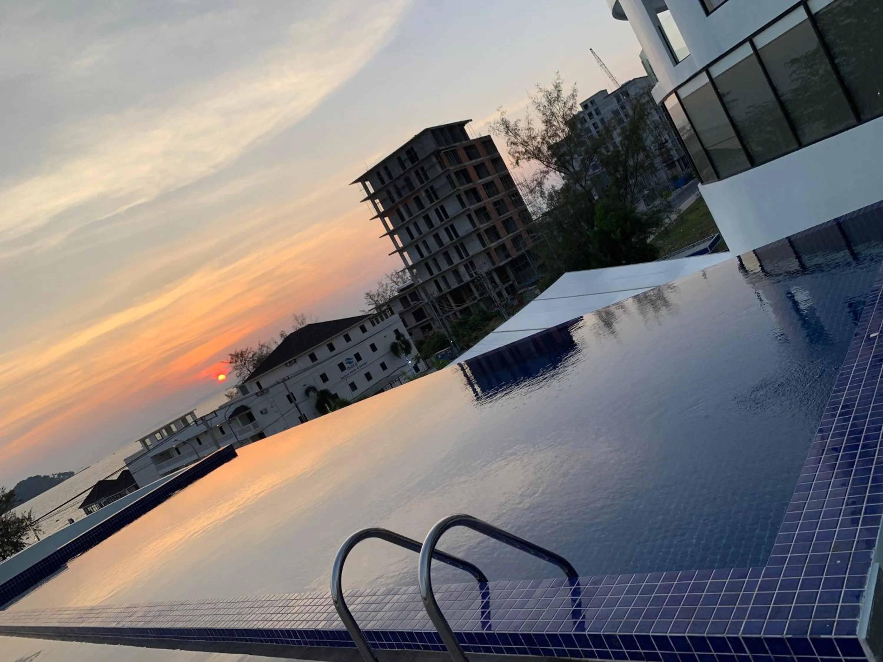 Pool view in Otres Beach Hotel