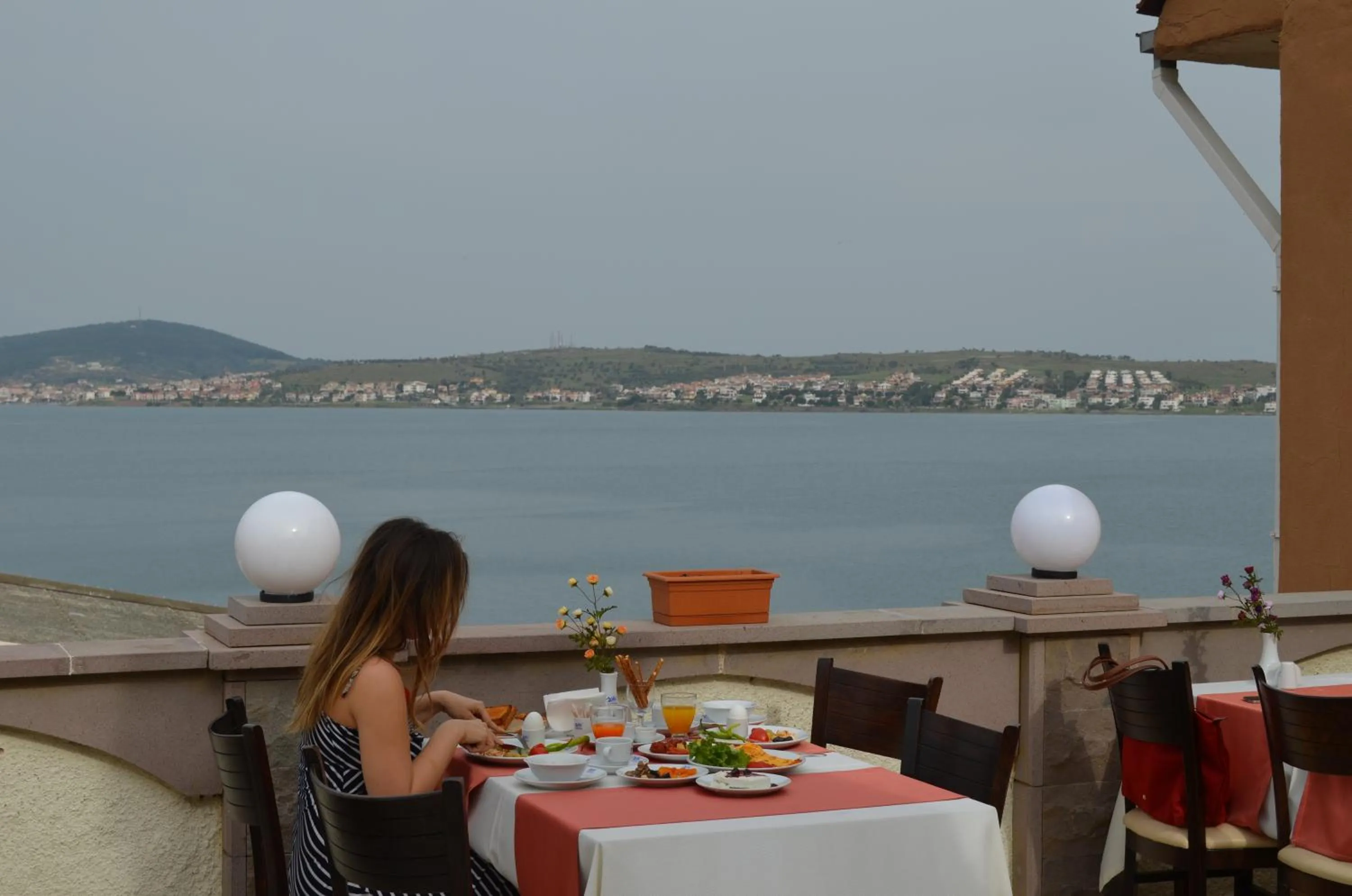 Balcony/Terrace in Ayvalık Palas Hotel