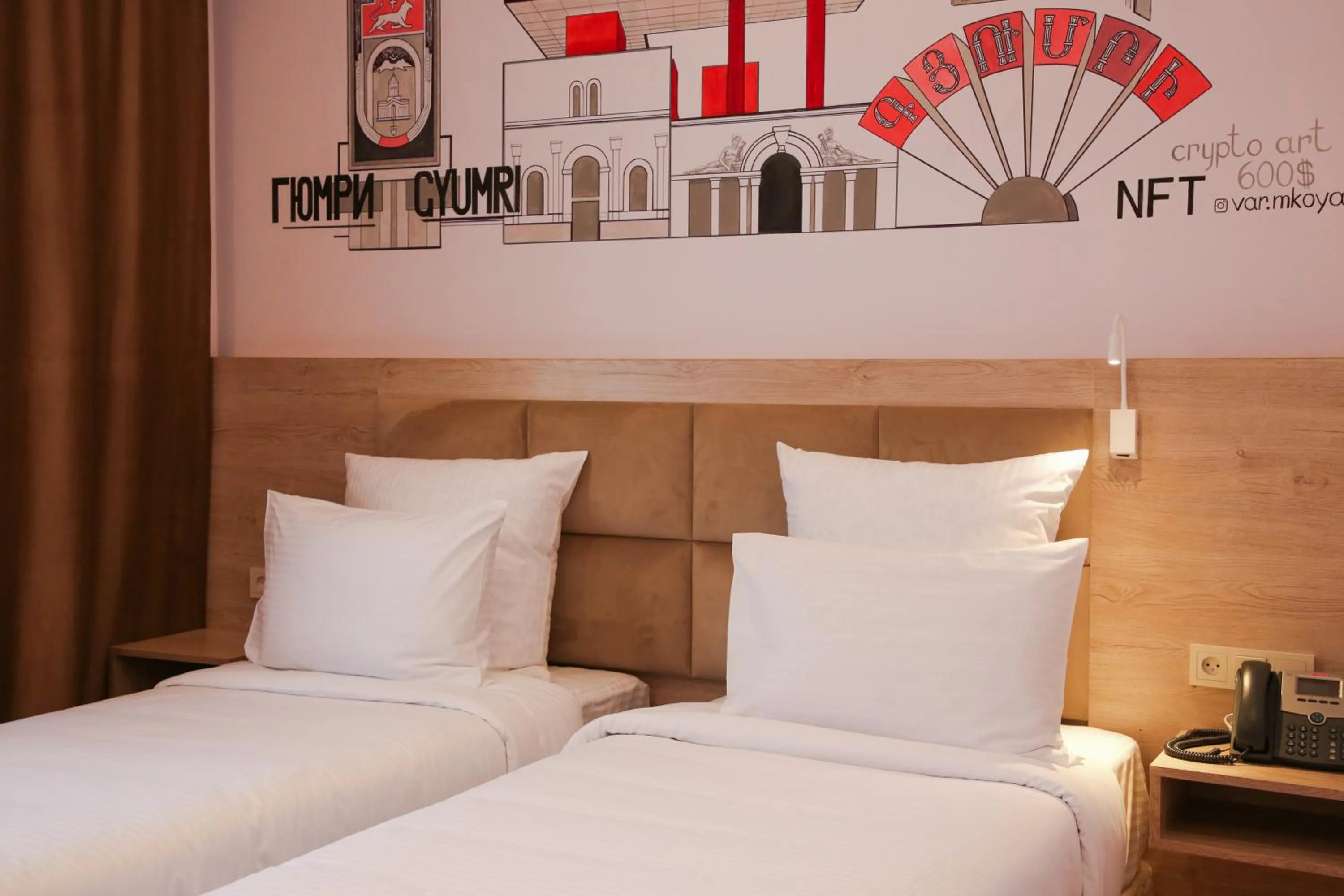 Bed in KUMA Hotel Gyumri