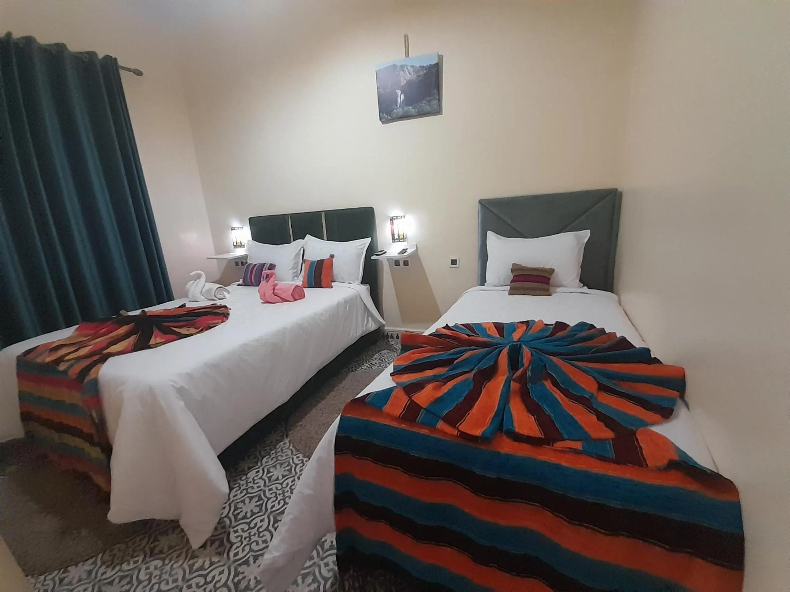 Bed in Hotel Mentaga