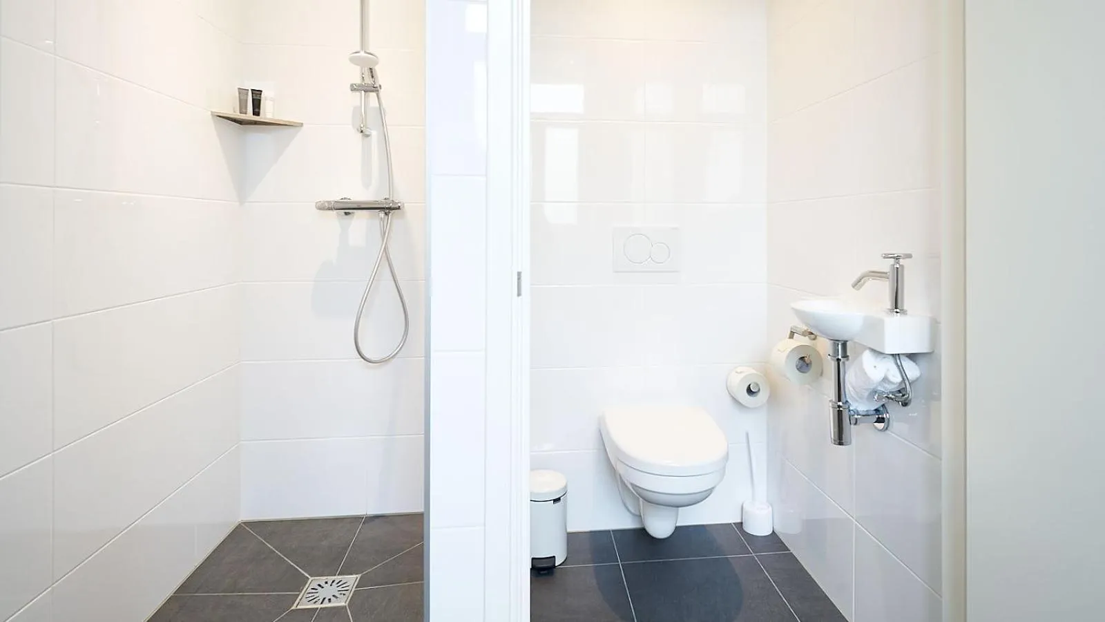 Shower in Hotel Asterisk, a family run hotel