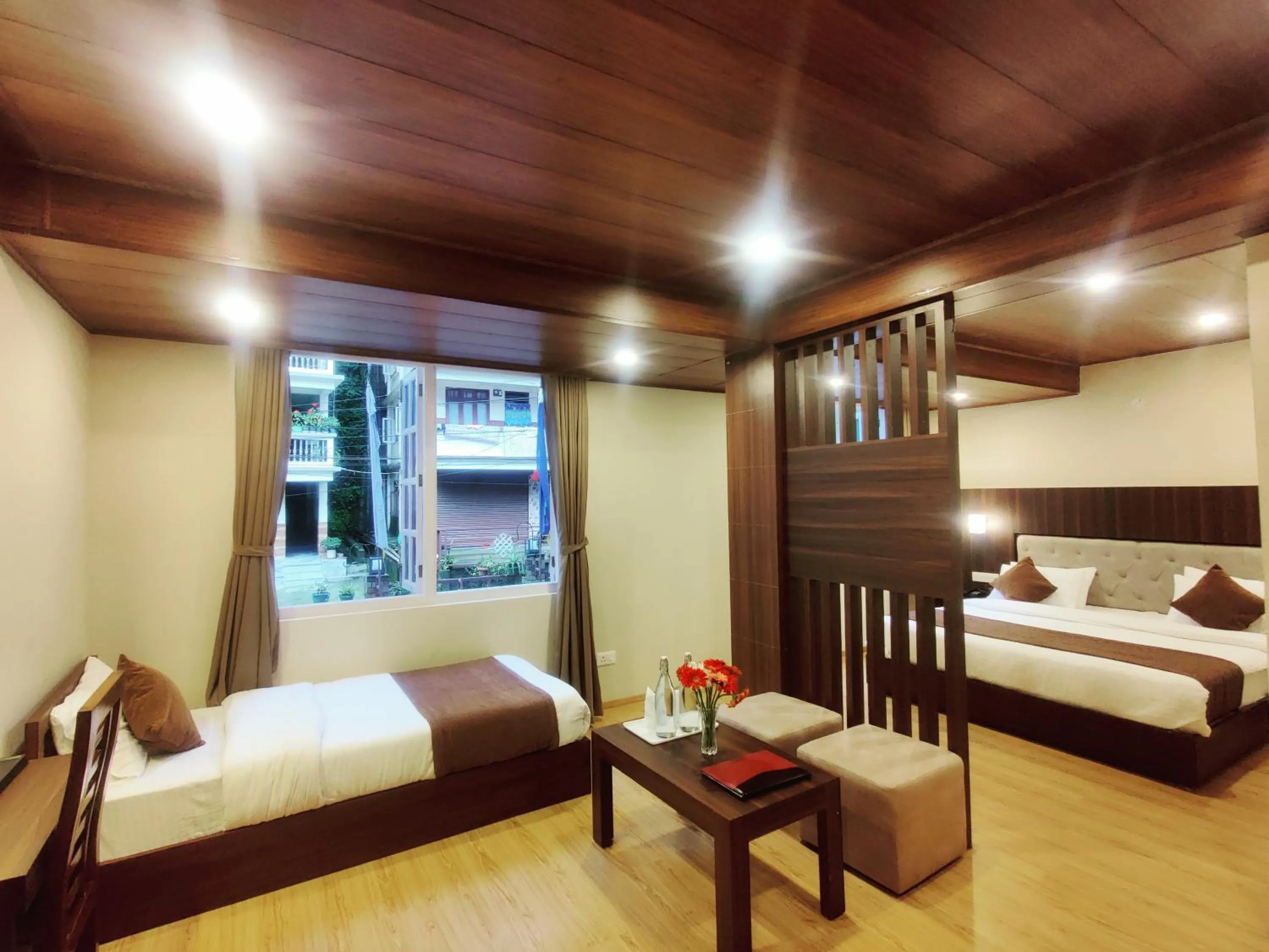 Bed in Keswani Group Tashi Heritage Hotel & Resort