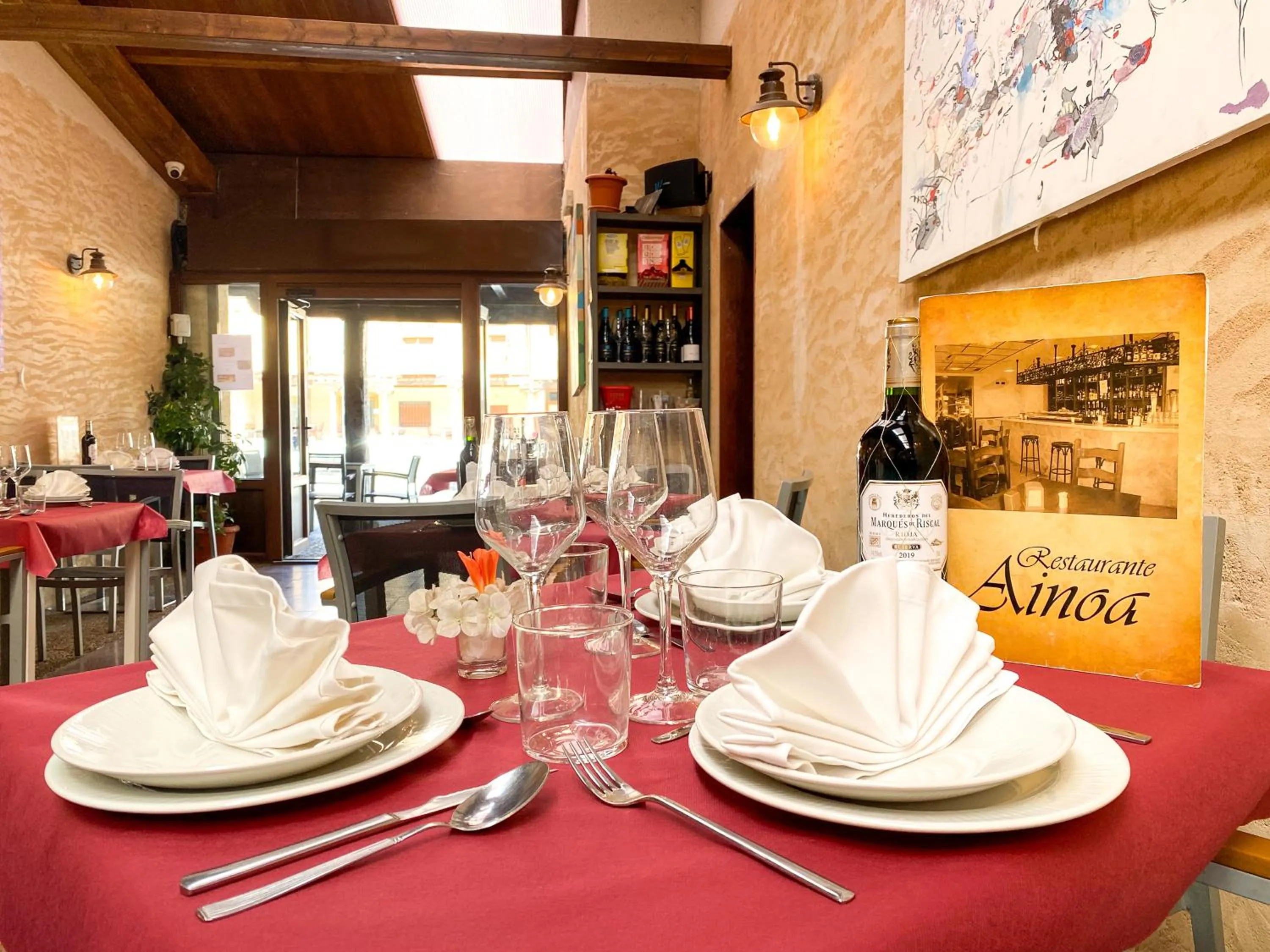 Lounge or bar in Hostal Ainoa