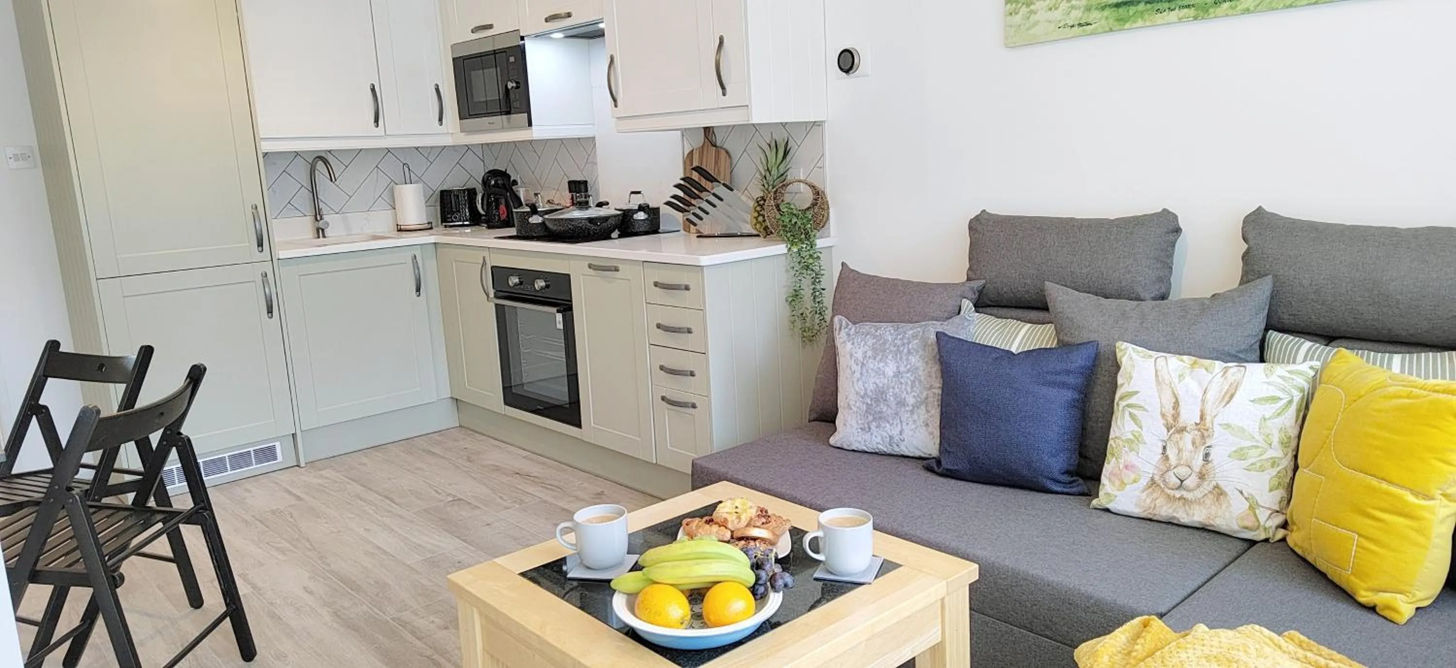 Coffee/tea facilities in Modern 2 BR Apartment near Town