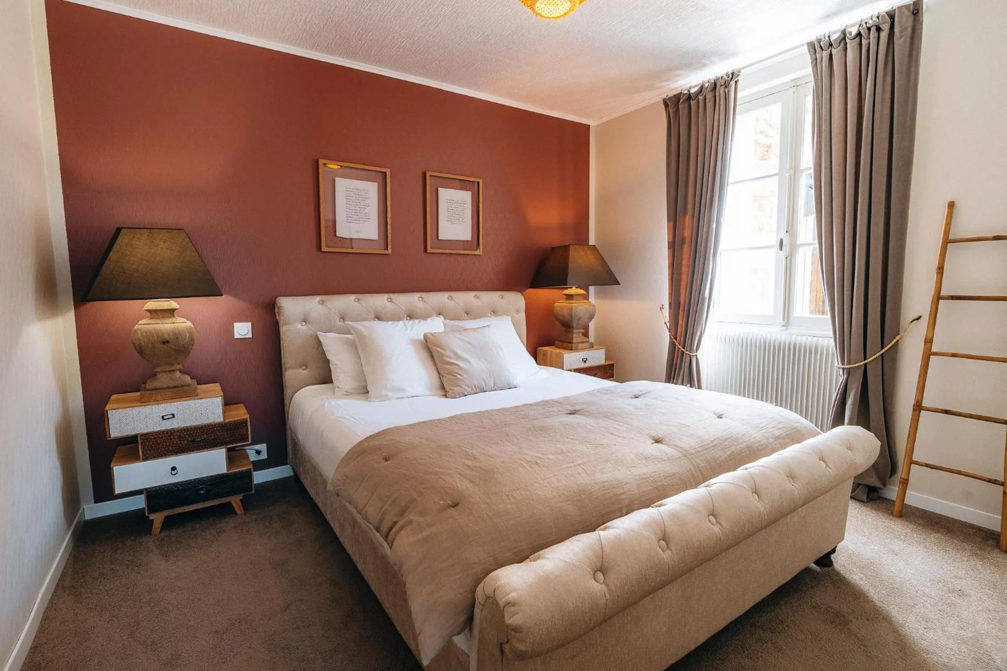 Bed in Hôtel l'Abbaye