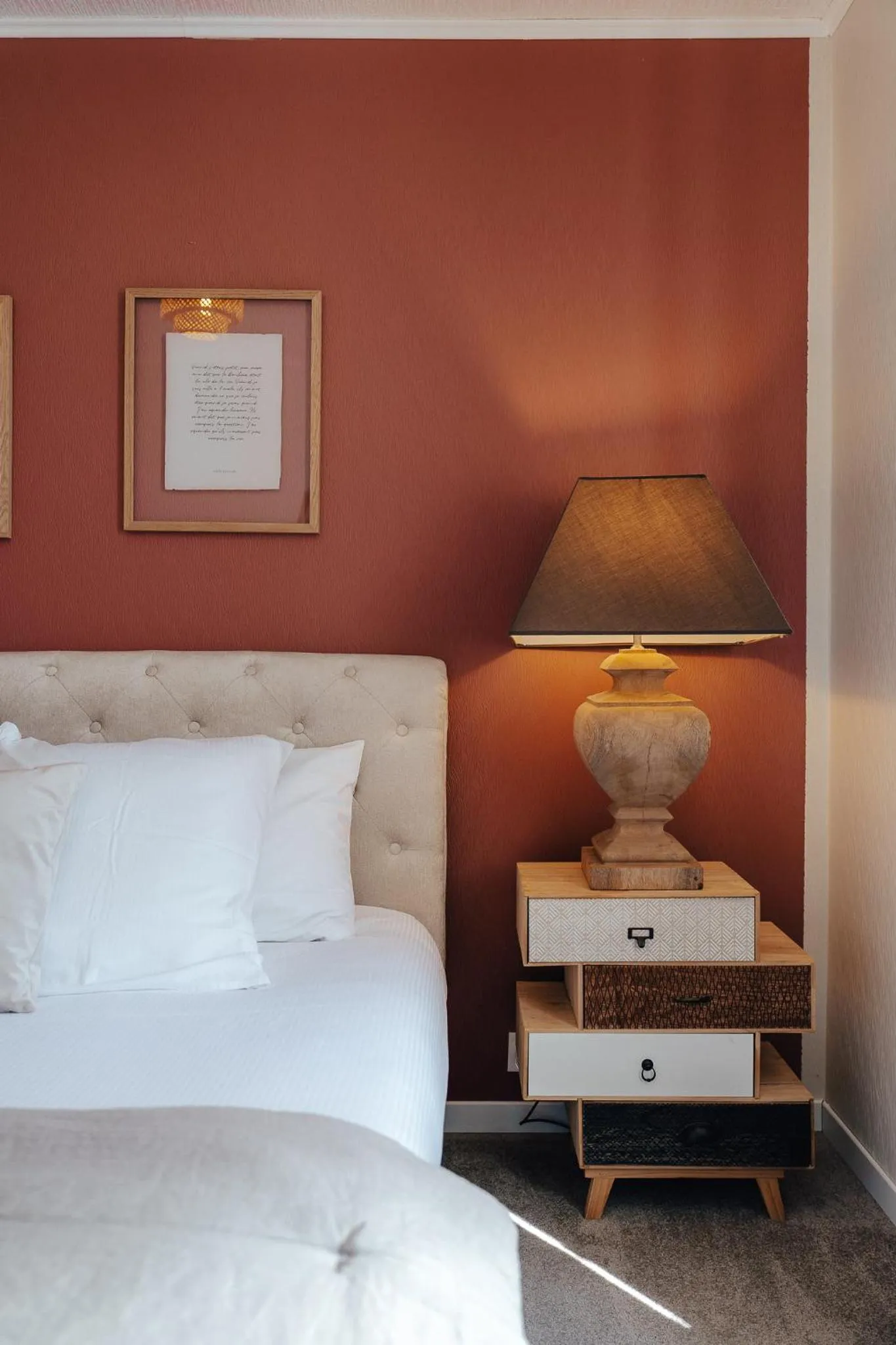 Bed in Hôtel l'Abbaye