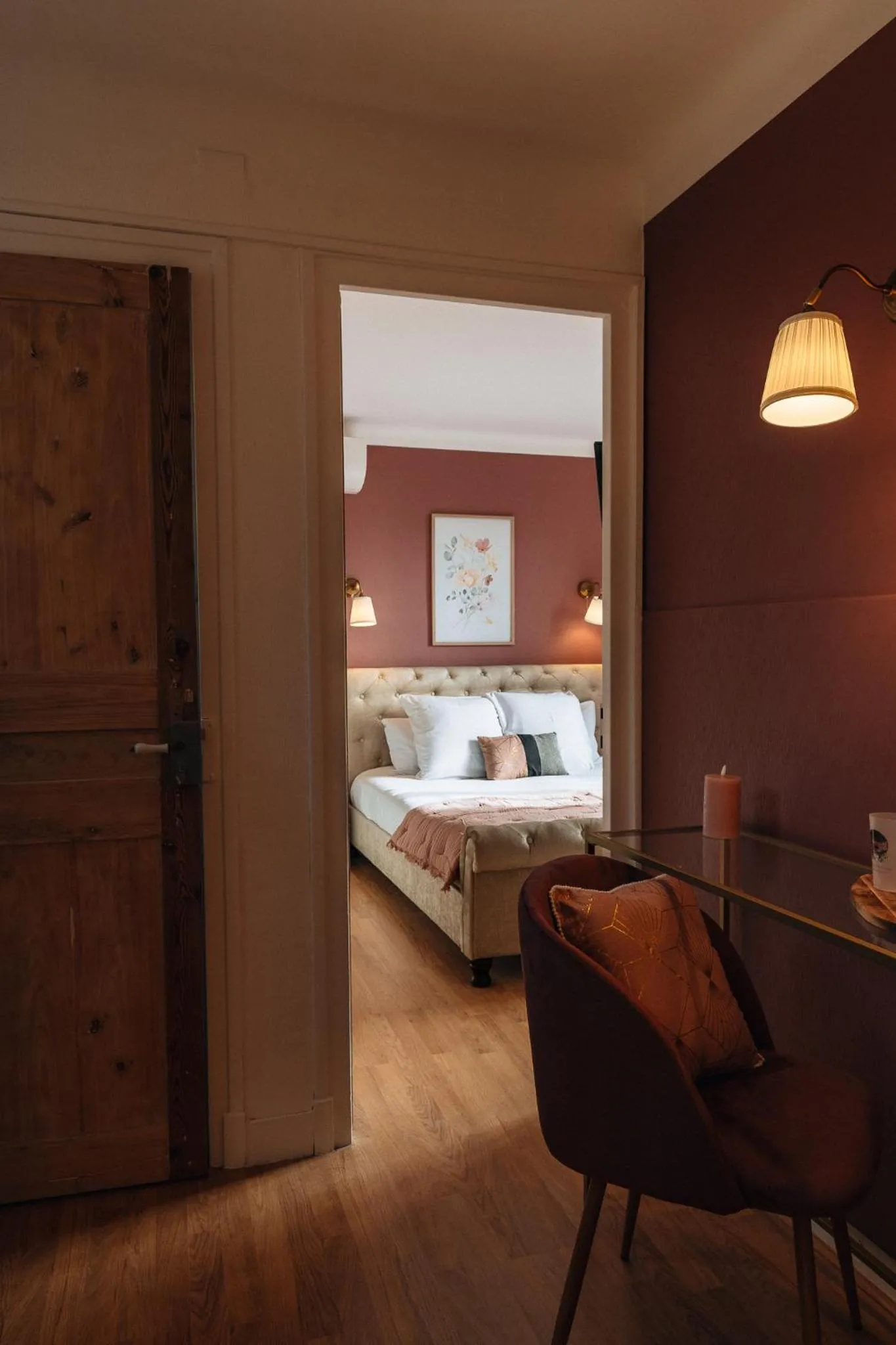 Bed in Hôtel l'Abbaye