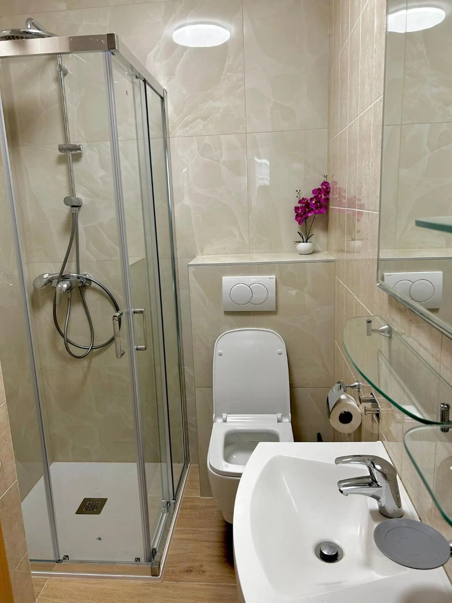 Shower in Apartment Mary