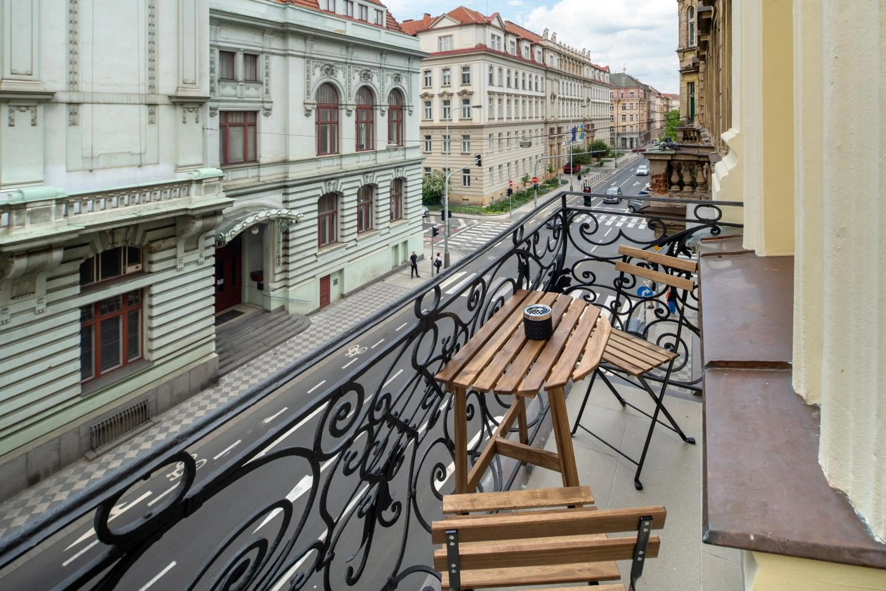 Balcony/Terrace in Apart Hotel Zborovska