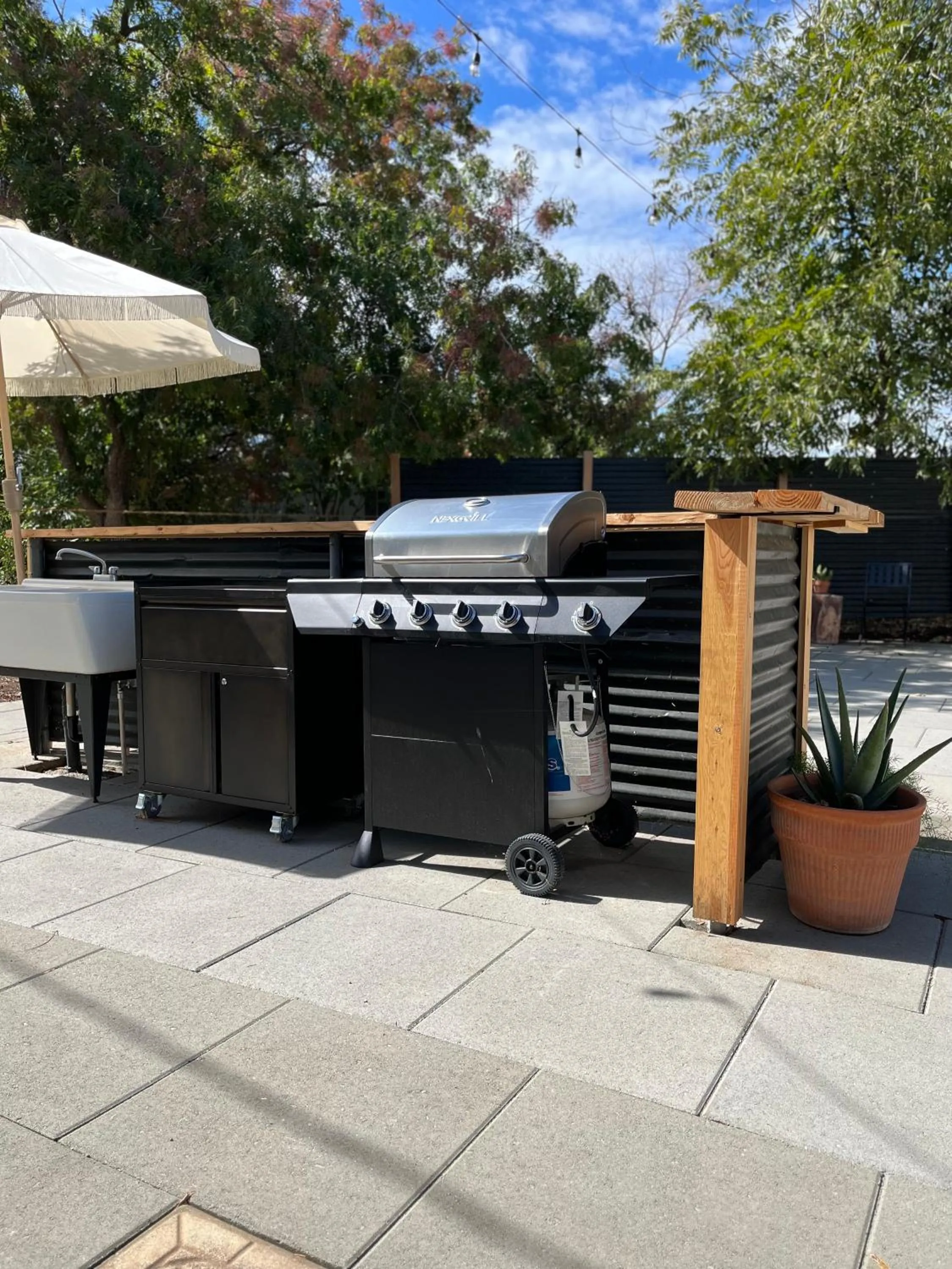 Patio in Triangle Motel