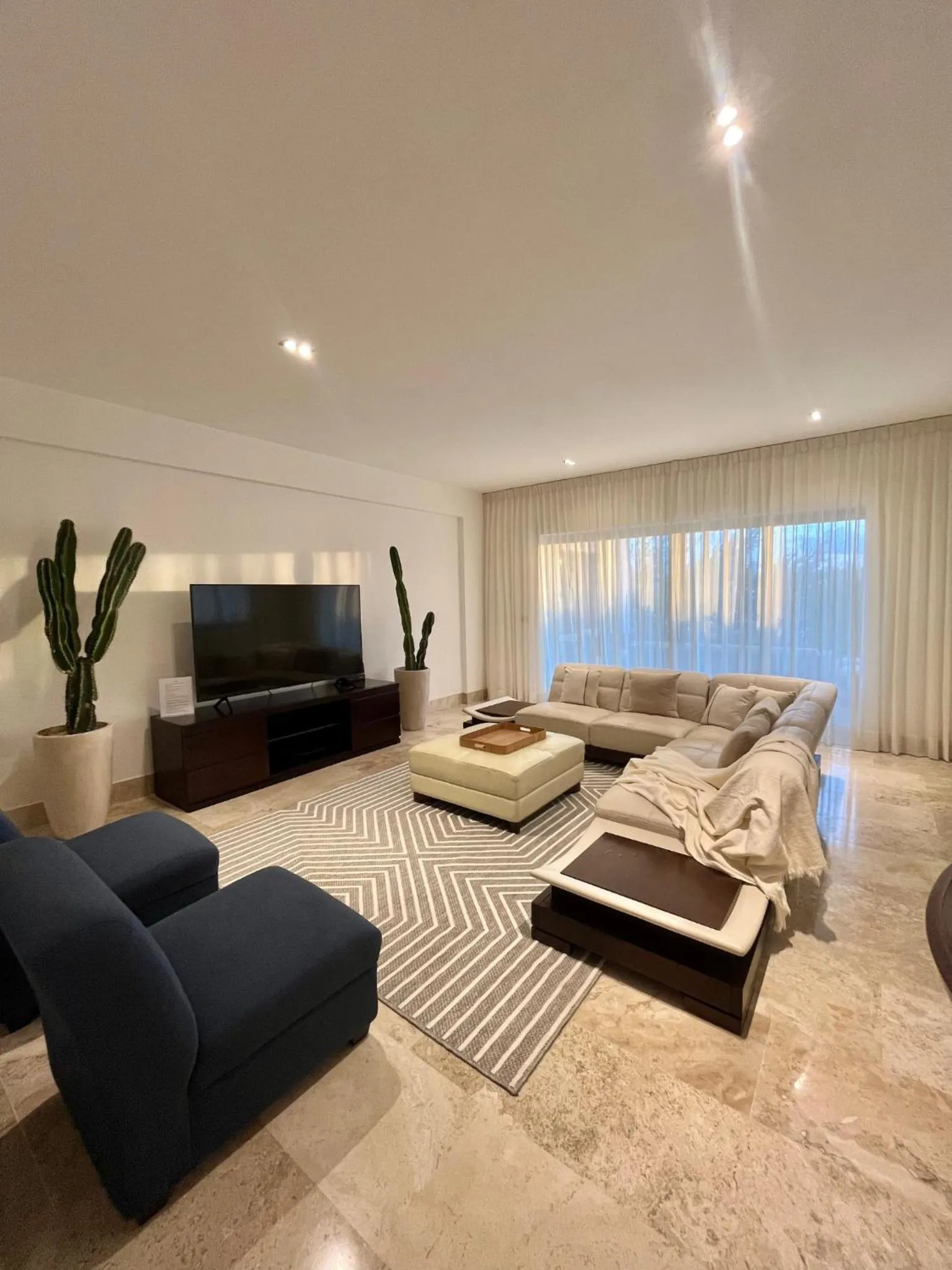 Living room in Departamento exclusivo con playa privada - La Amada, Cancun