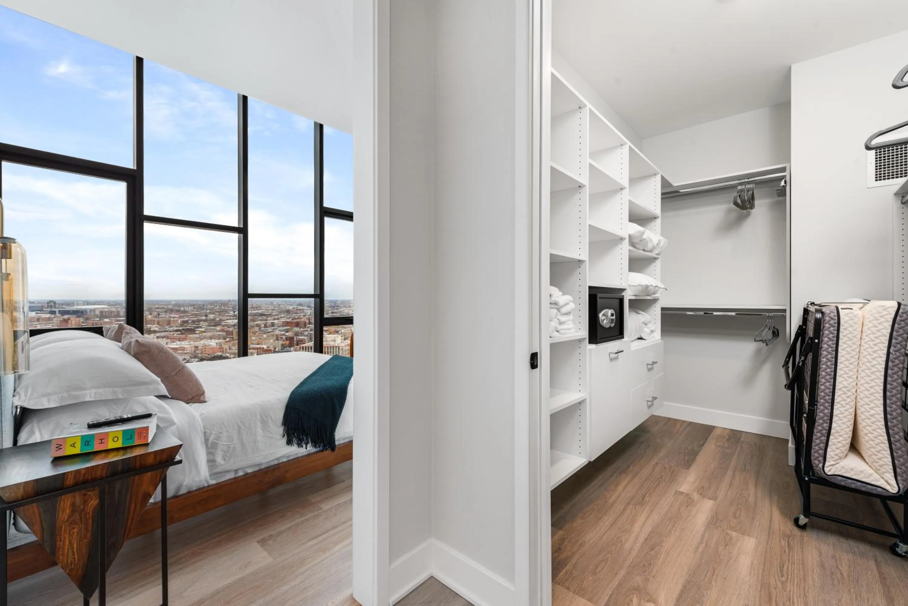 Bed in Avenir West Loop Penthouses with Iconic City Views