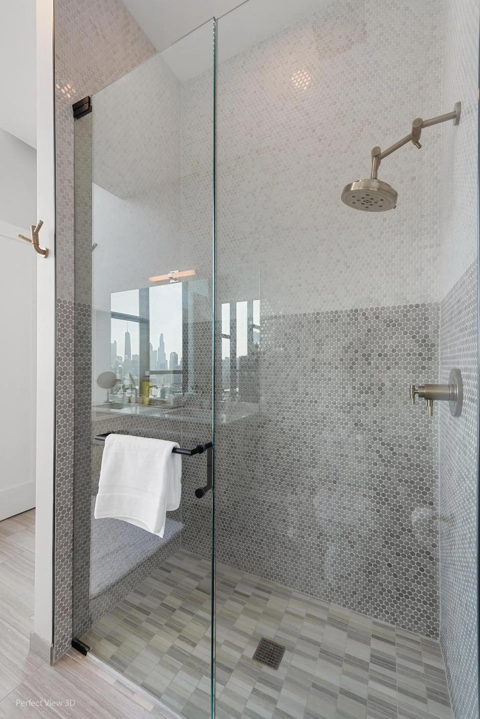 Bathroom in Avenir West Loop Penthouses with Iconic City Views