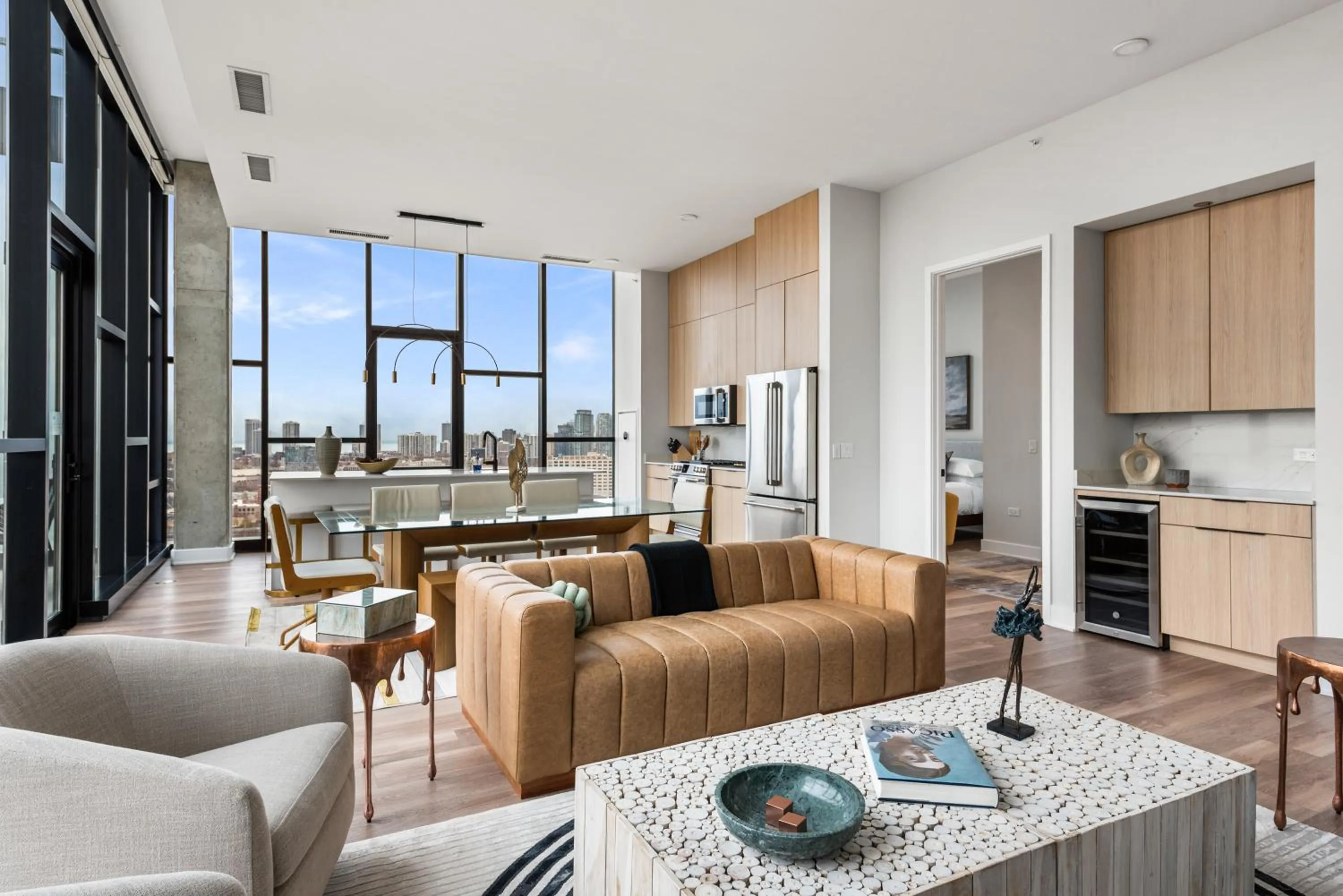 Kitchen or kitchenette in Avenir West Loop Penthouses with Iconic City Views