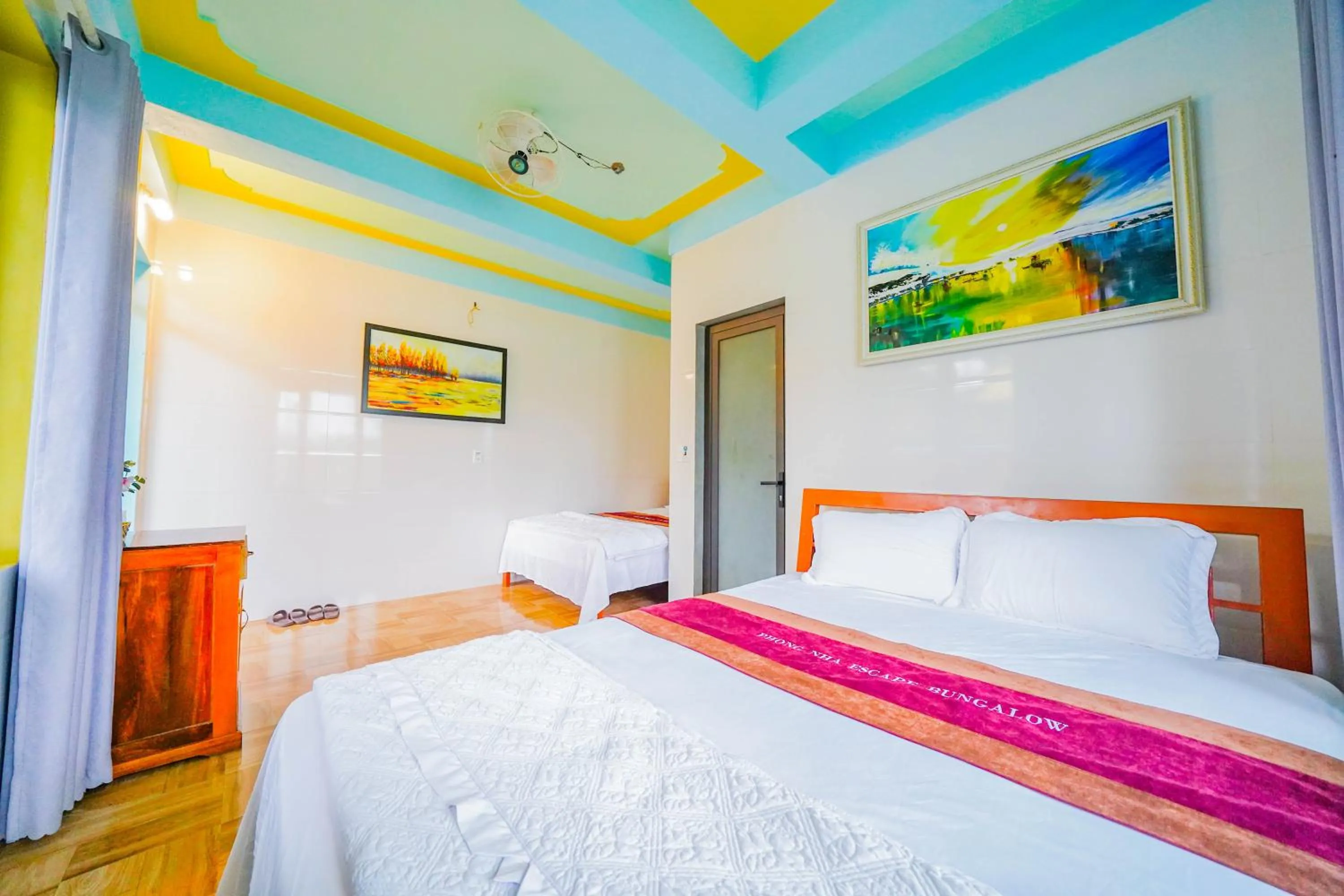 Bed in Phong Nha Escape Bungalow