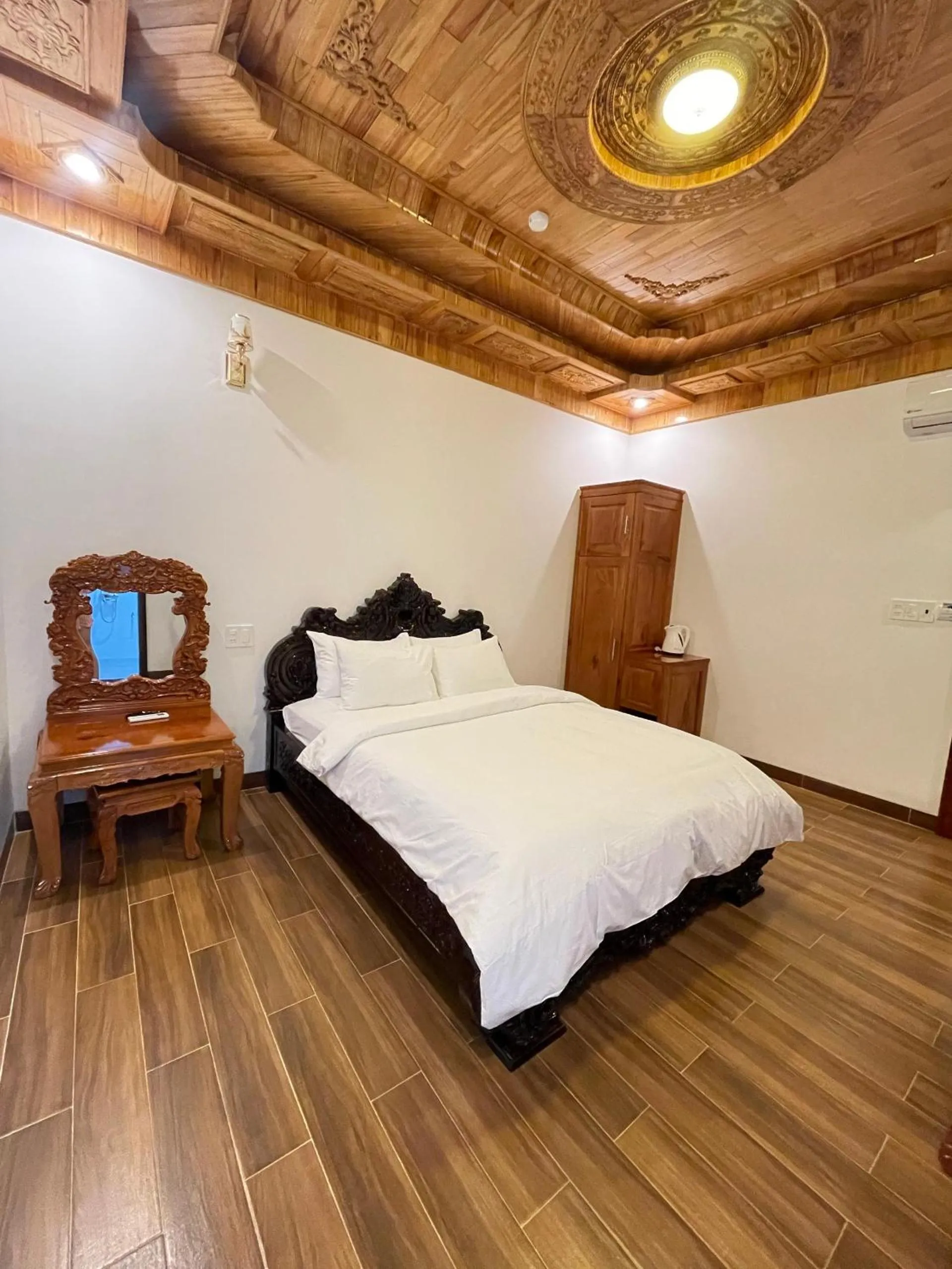 Bed in Hotel Hoàng My