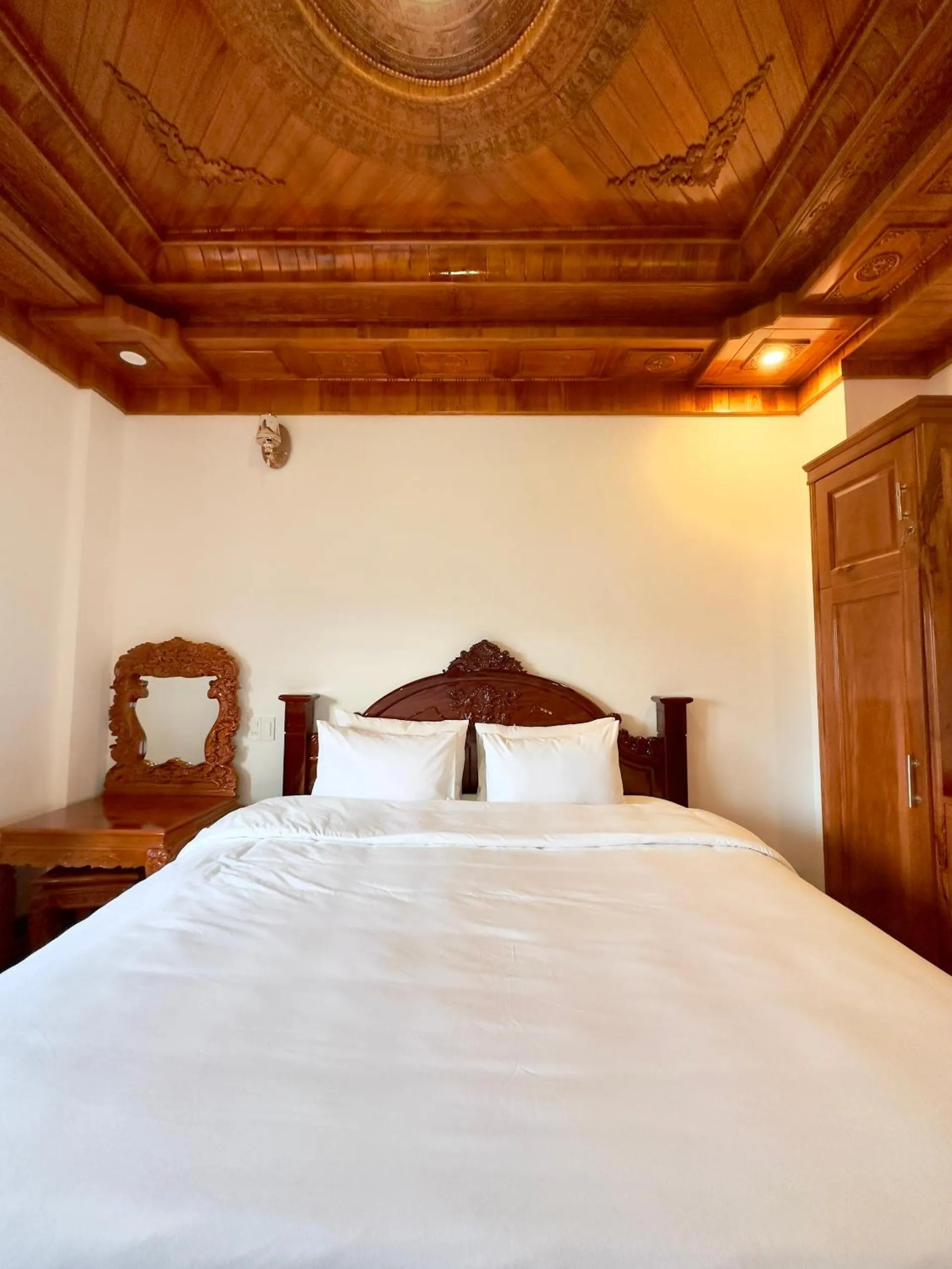 Bed in Hotel Hoàng My