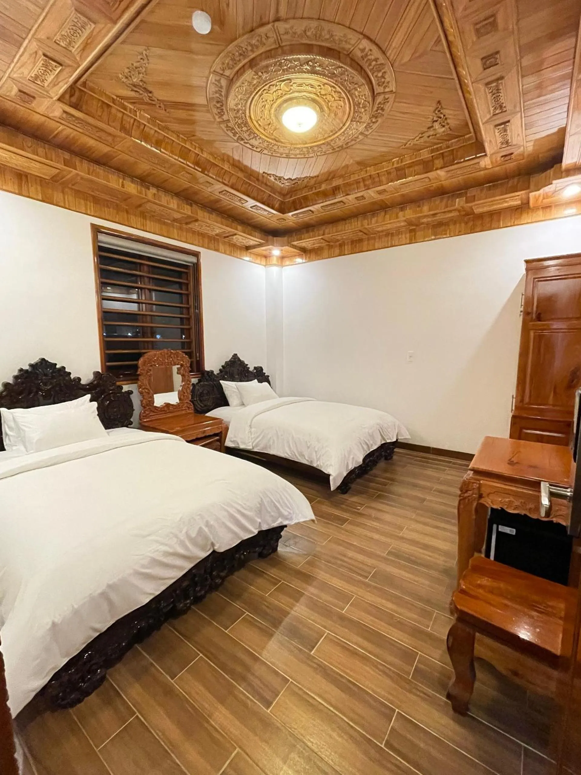 Bed in Hotel Hoàng My