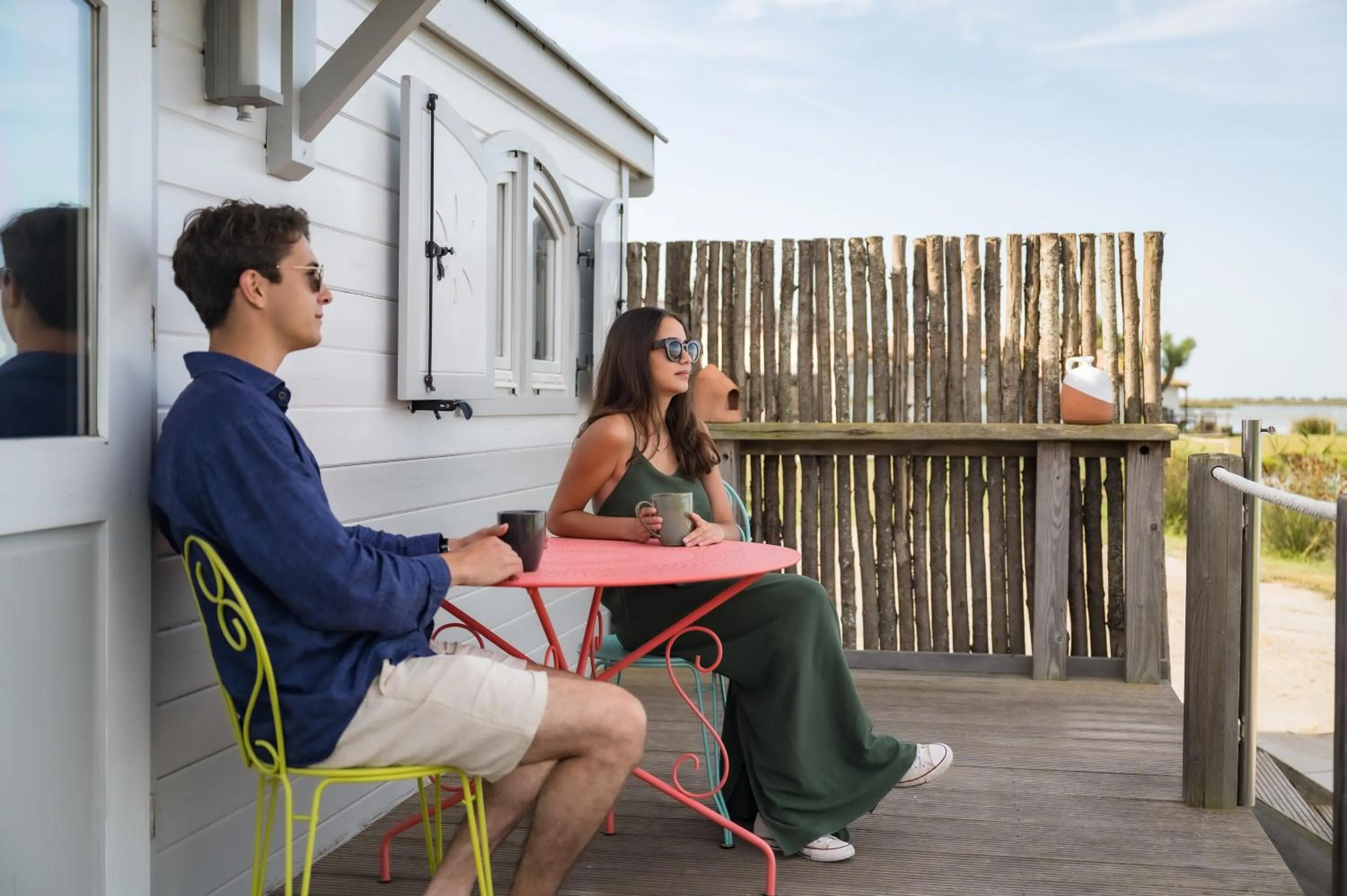 Patio in Lodge Sainte Helene Adult only