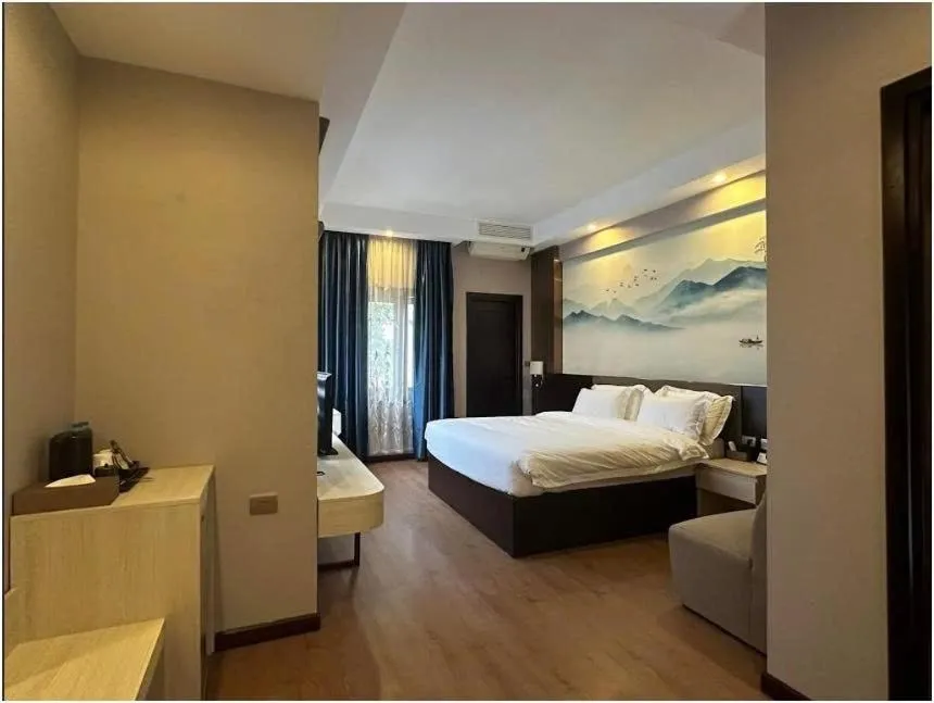 Bed in 东都明月酒店Dong Do Minh Nguyet