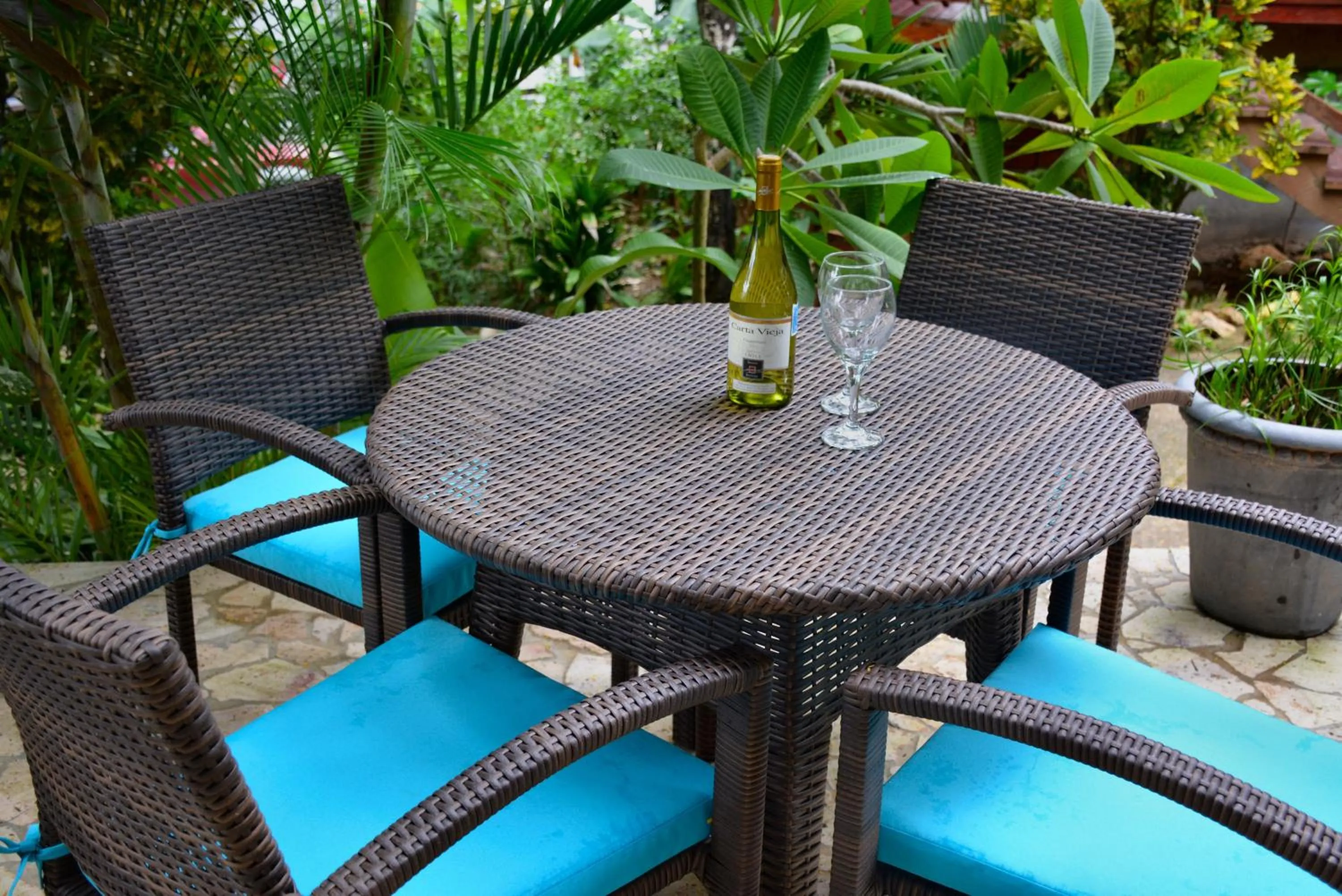 Patio in West Bay Lodge and Spa