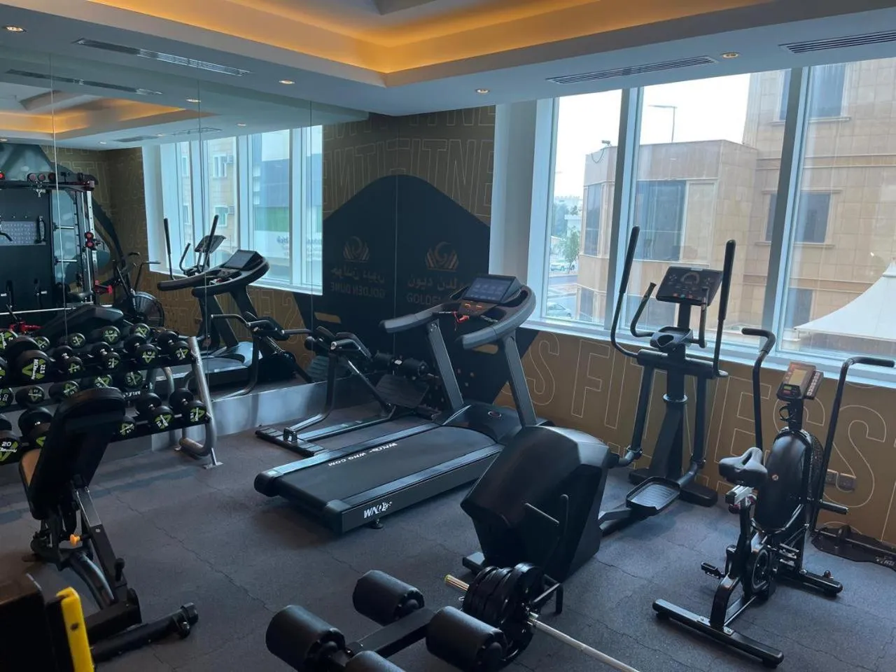 Fitness centre/facilities in Golden Dune Residential Unit - Almalaz