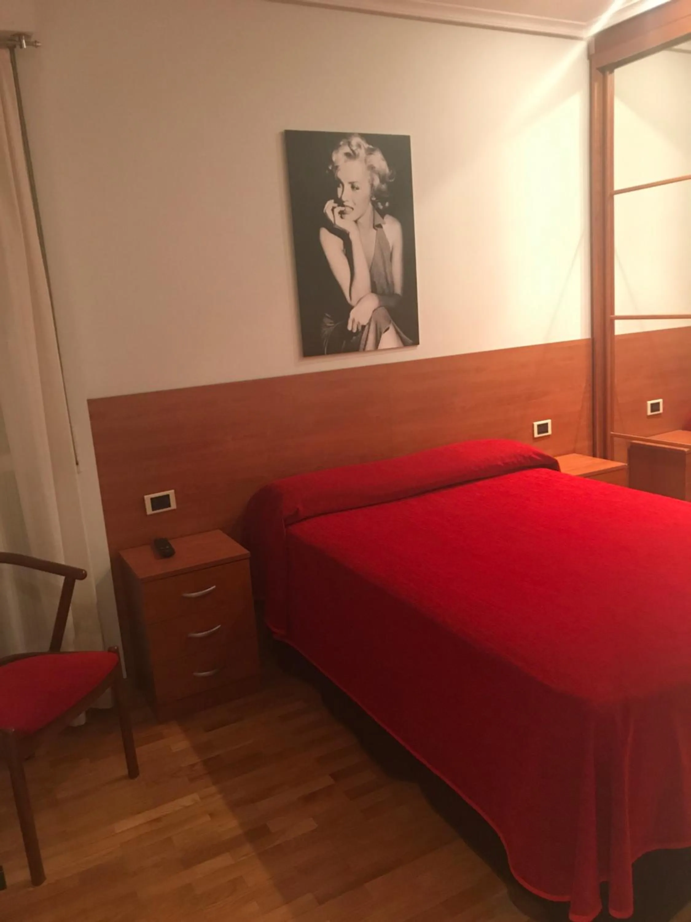 Bed in Pension Logroño