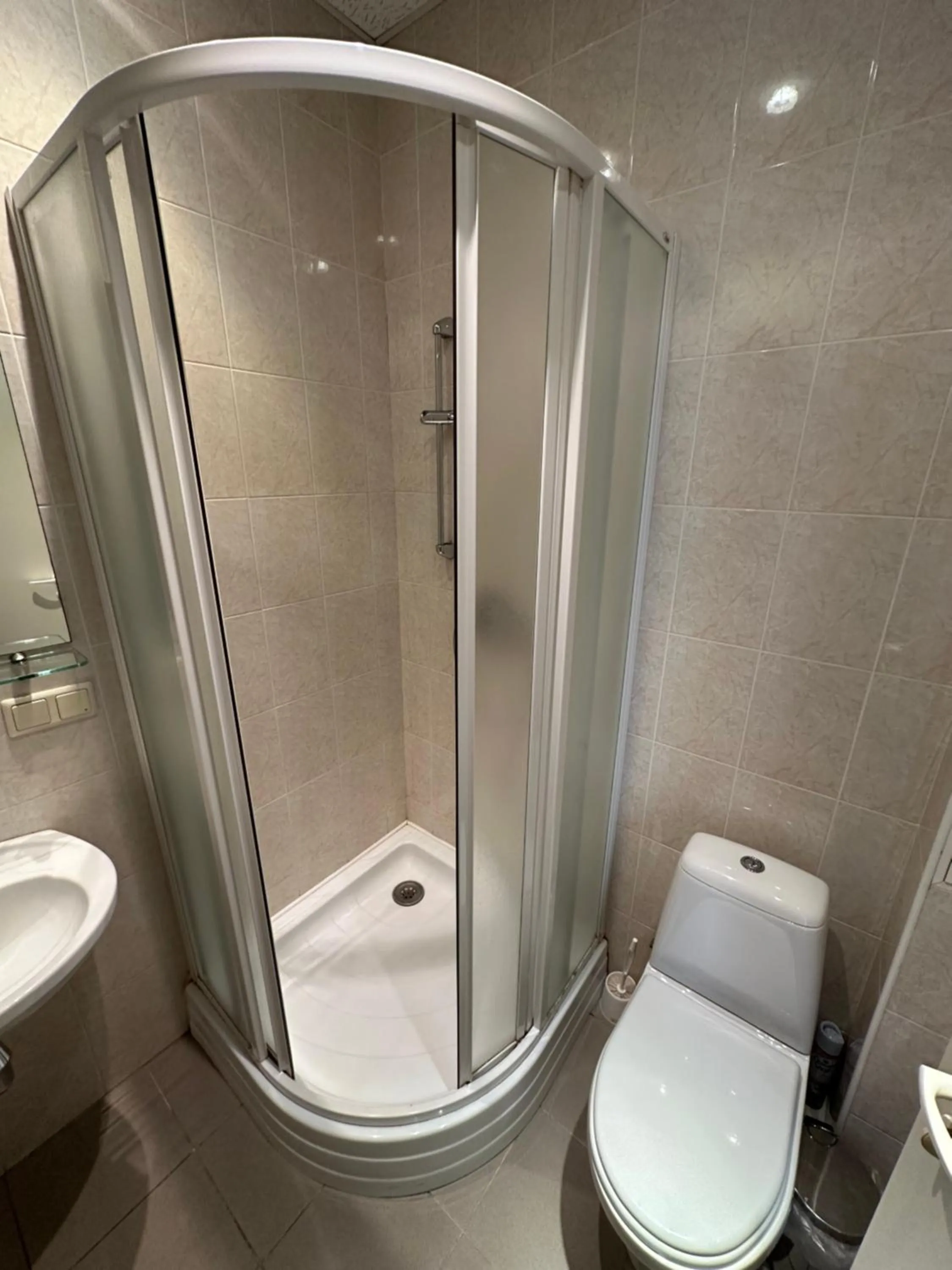 Shower in Riga Unimars Hotel