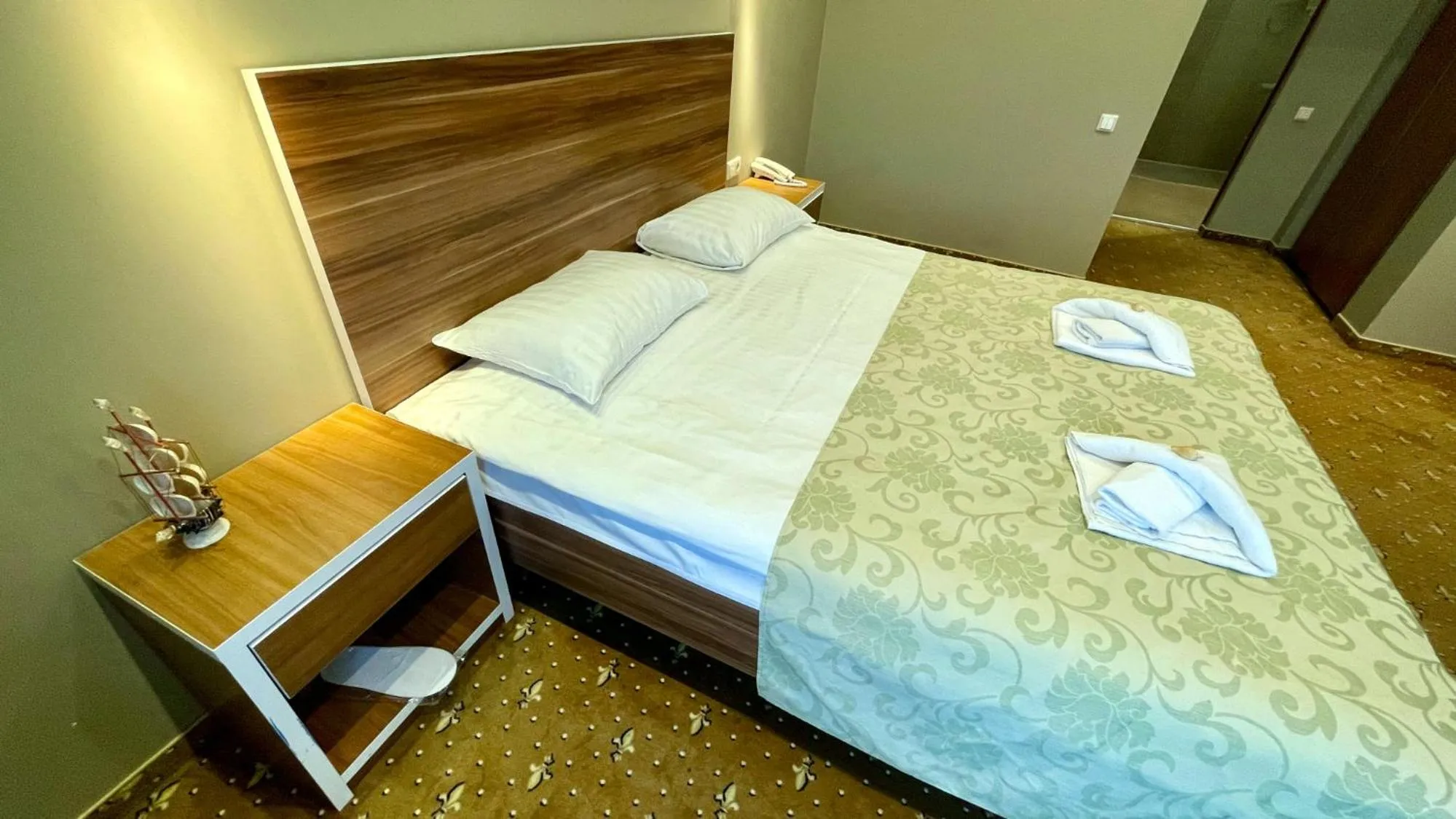 Bed in Riga Unimars Hotel