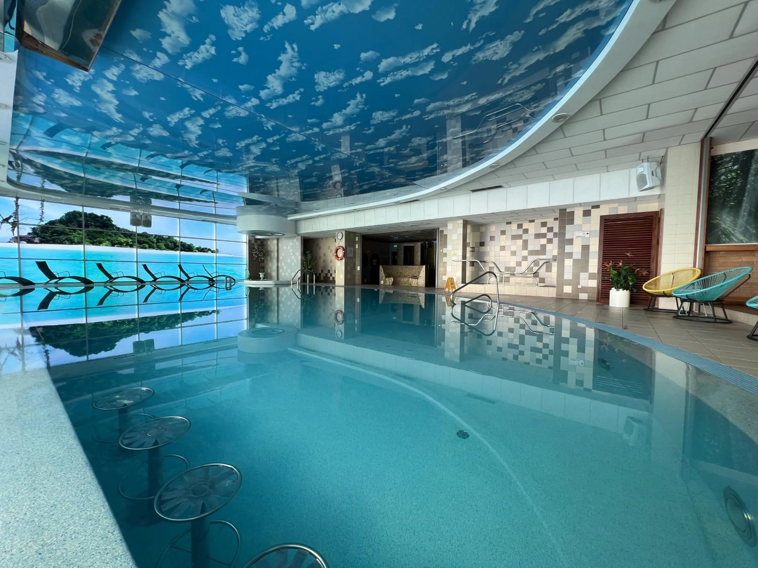 Swimming pool in Riga Unimars Hotel