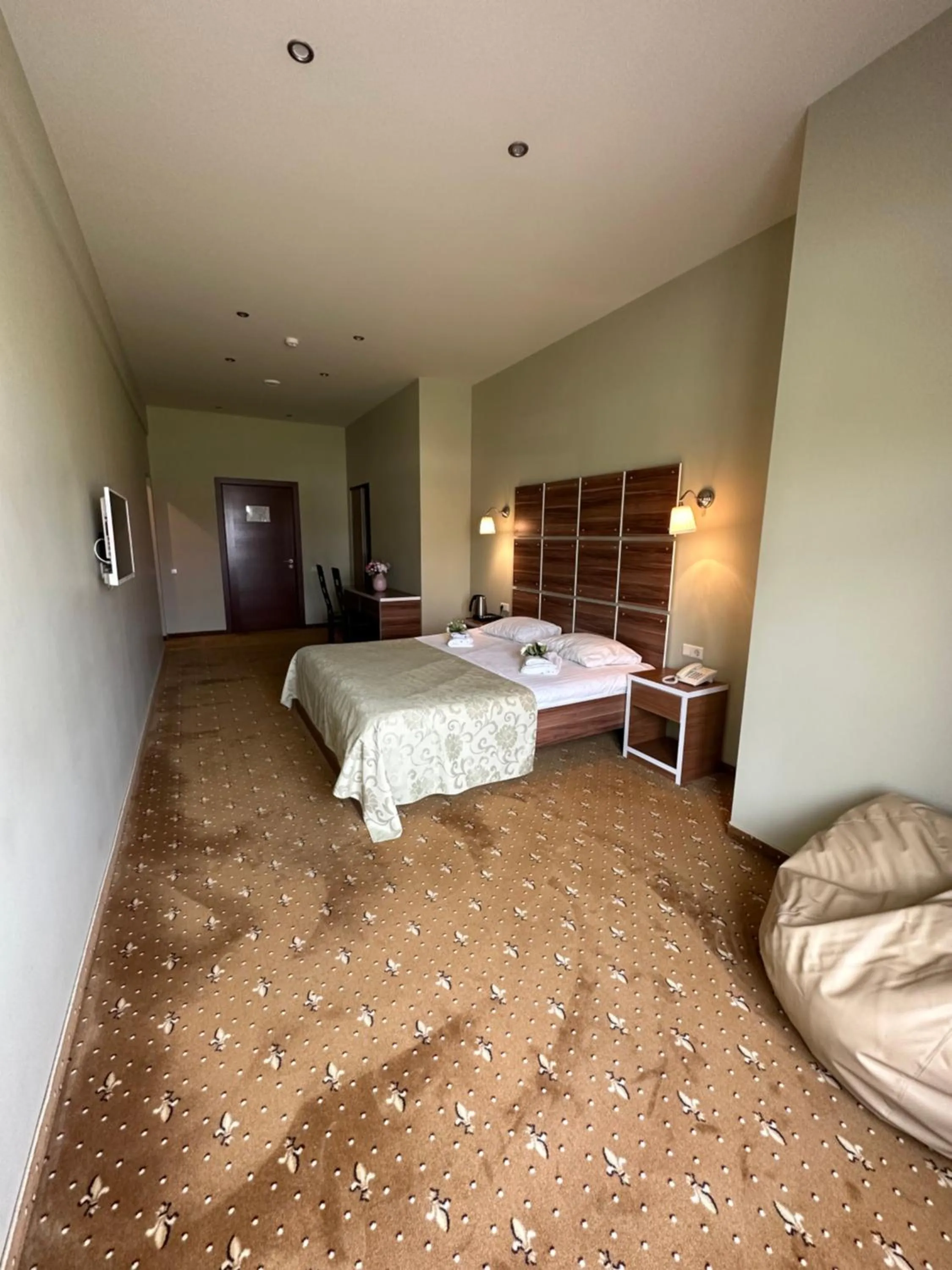 Bed in Riga Unimars Hotel