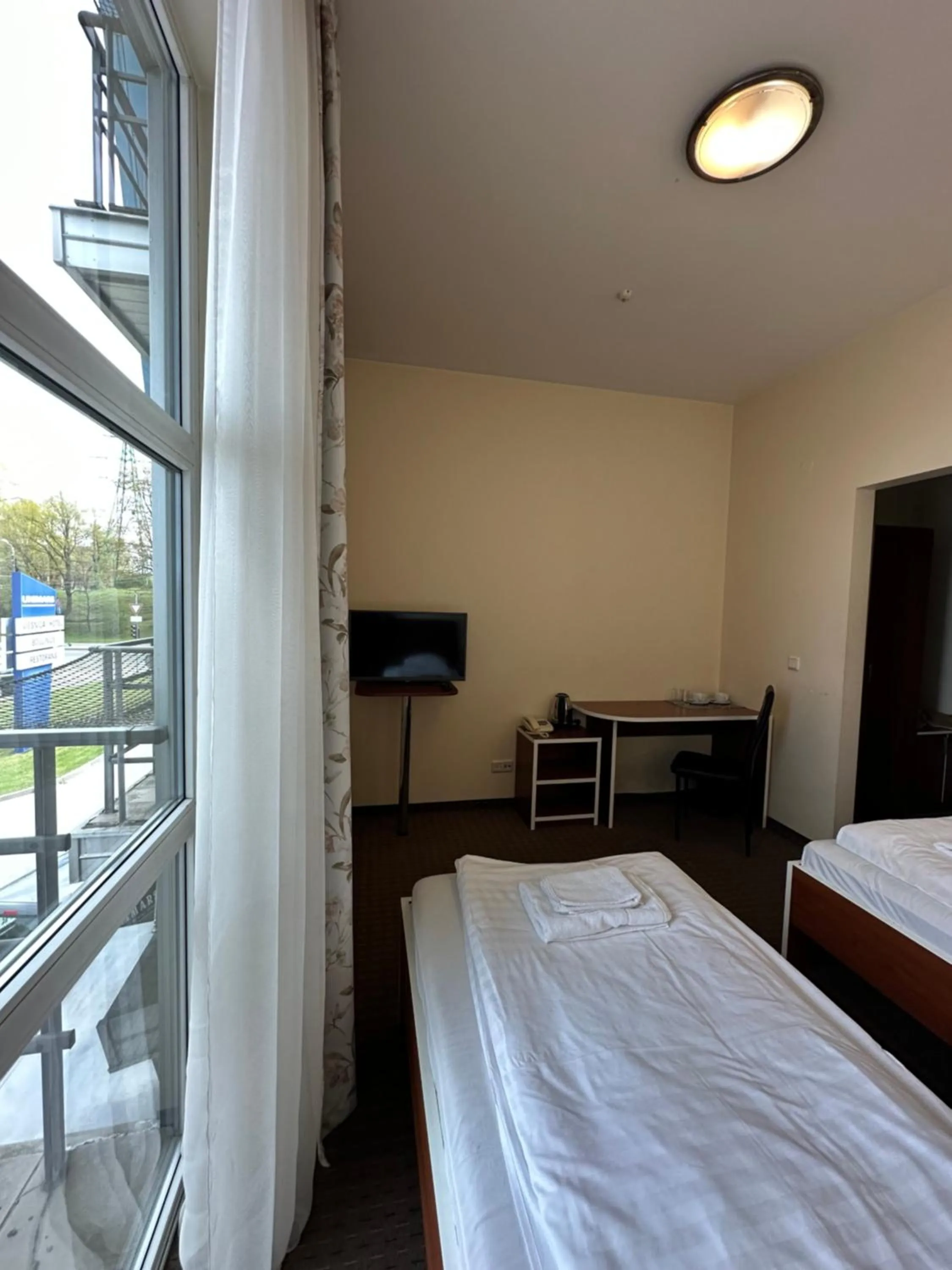 Bed in Riga Unimars Hotel