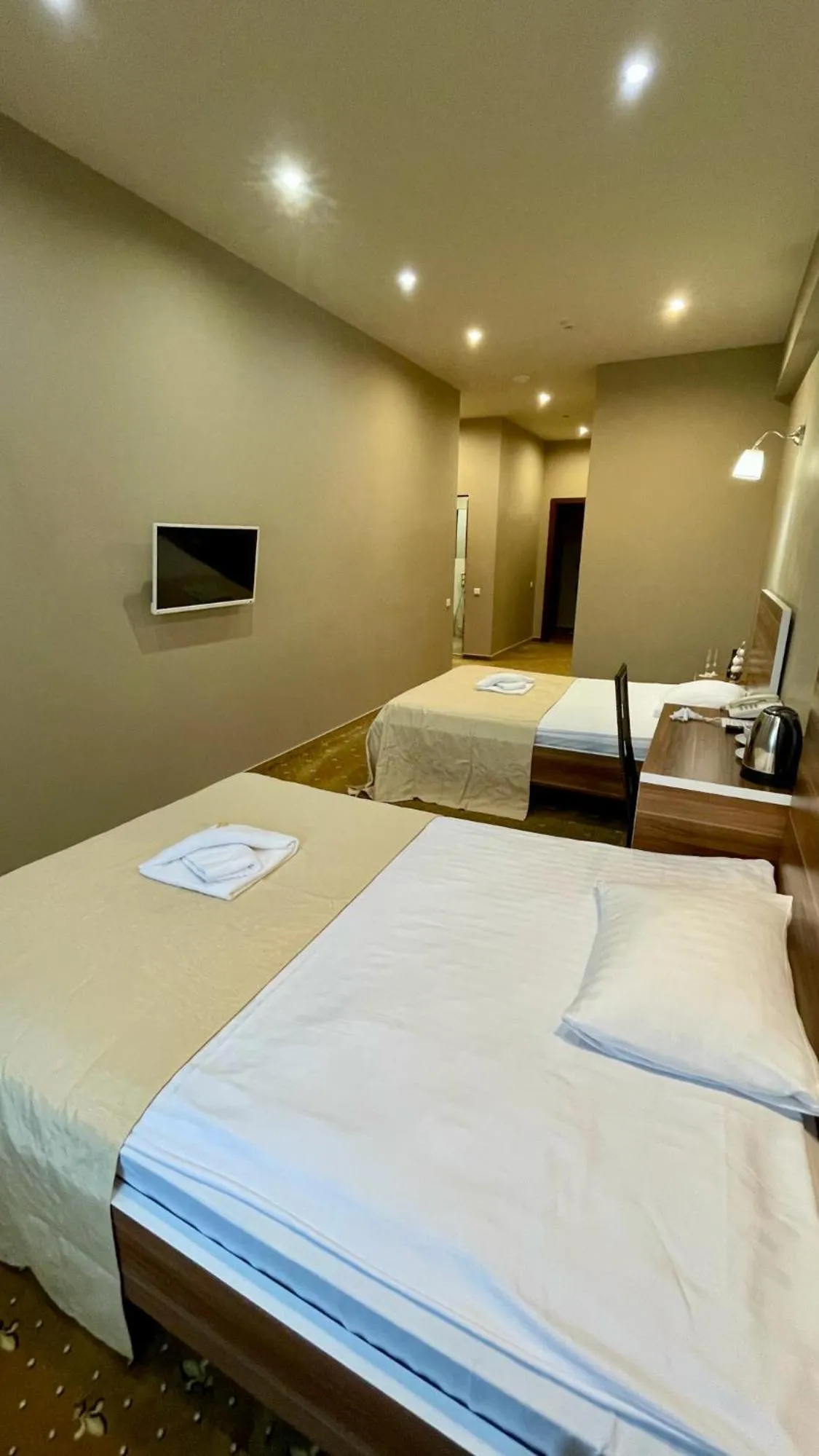 Bed in Riga Unimars Hotel