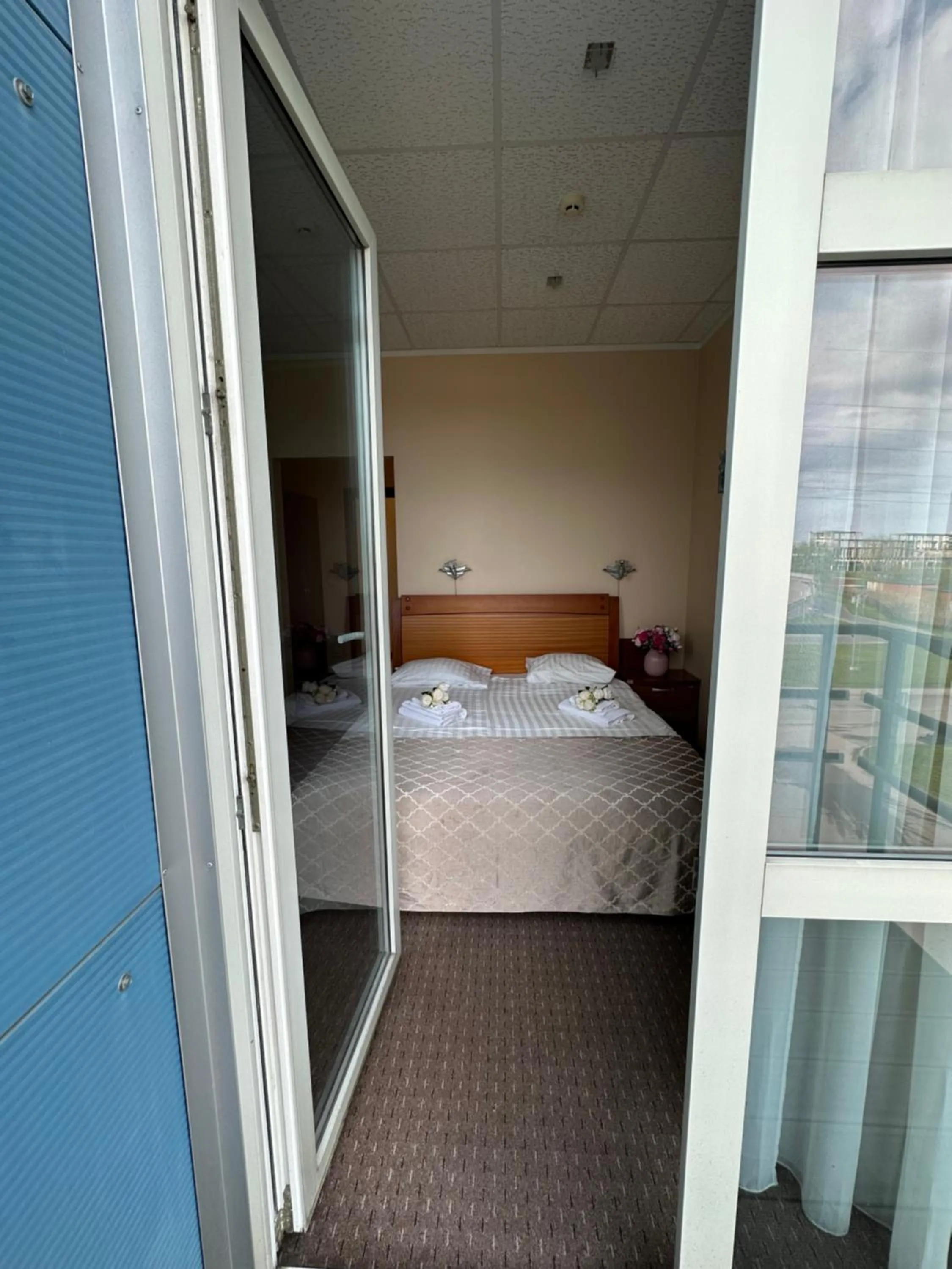 Bed in Riga Unimars Hotel