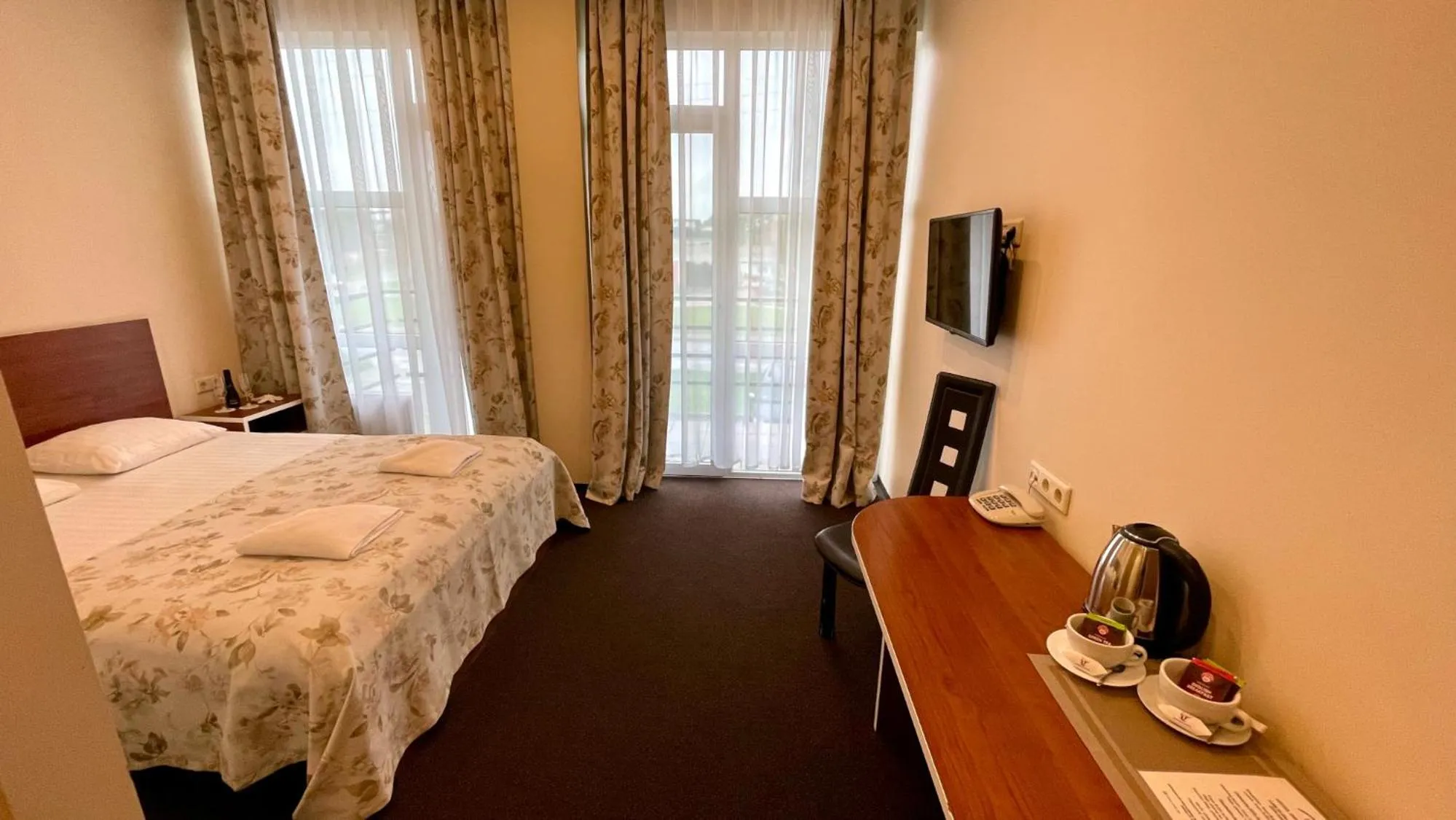 Photo of the whole room, Bed in Riga Unimars Hotel