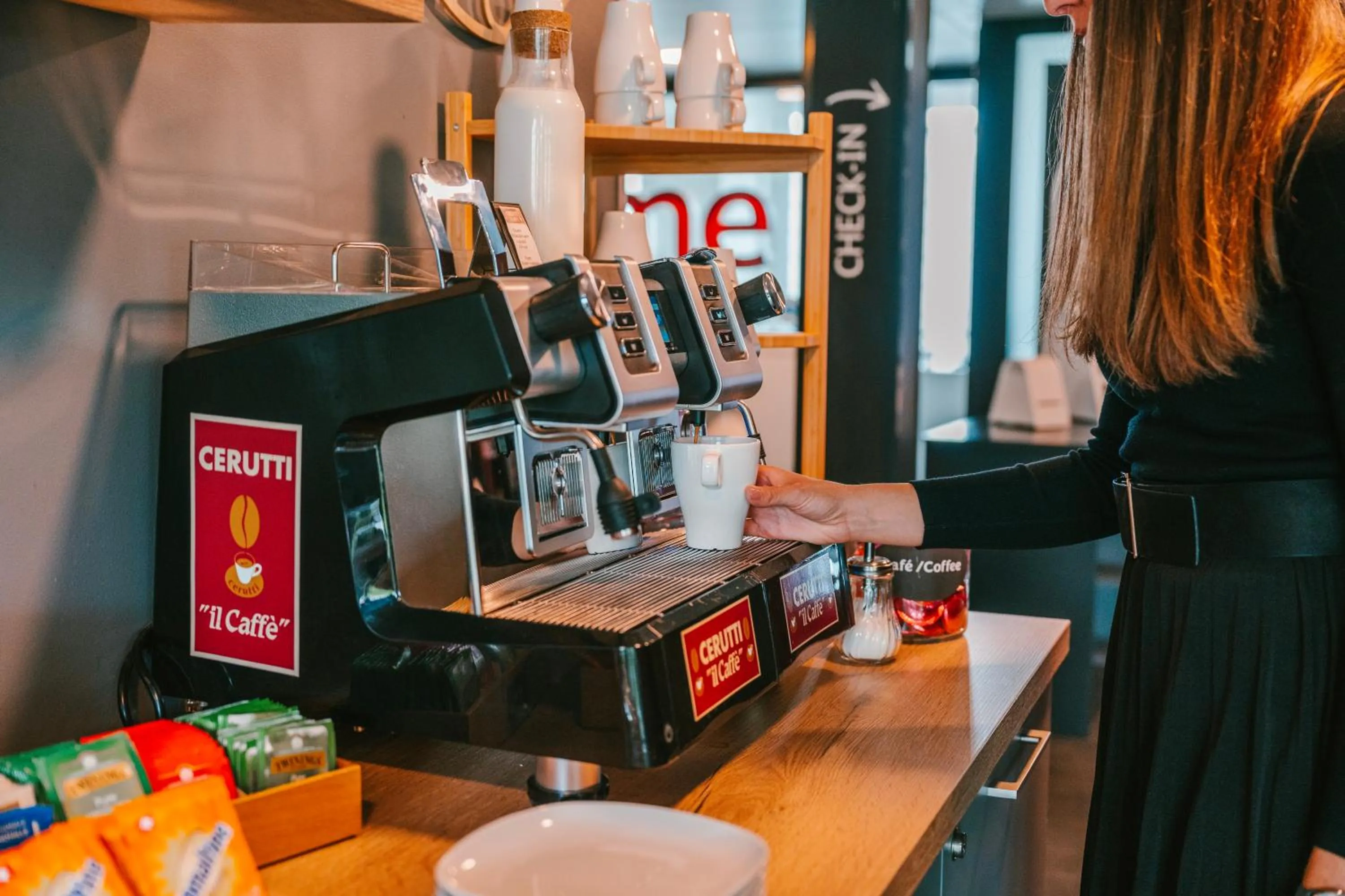 Coffee/tea facilities in SwissTech Hotel