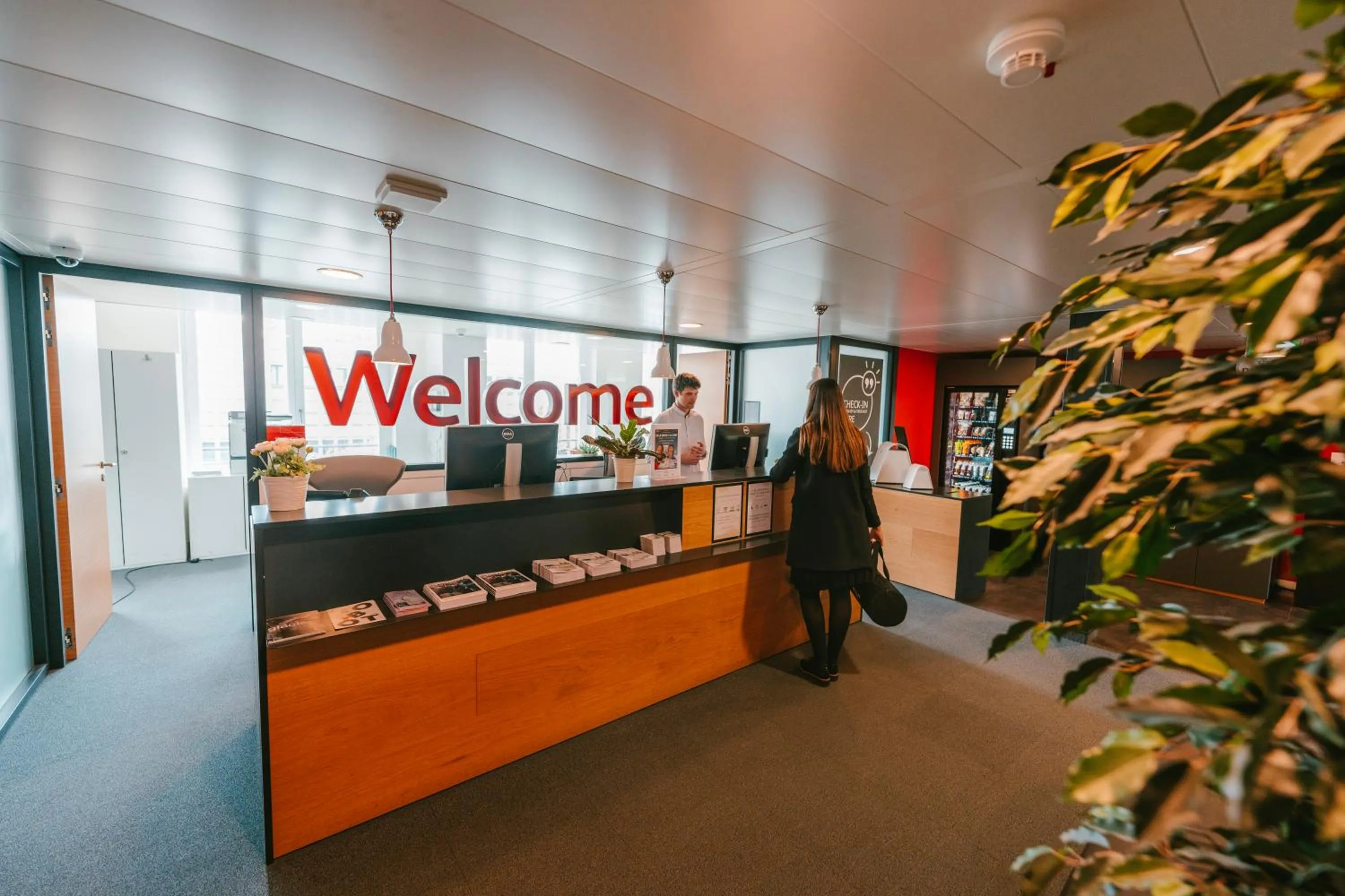 Lobby or reception in SwissTech Hotel