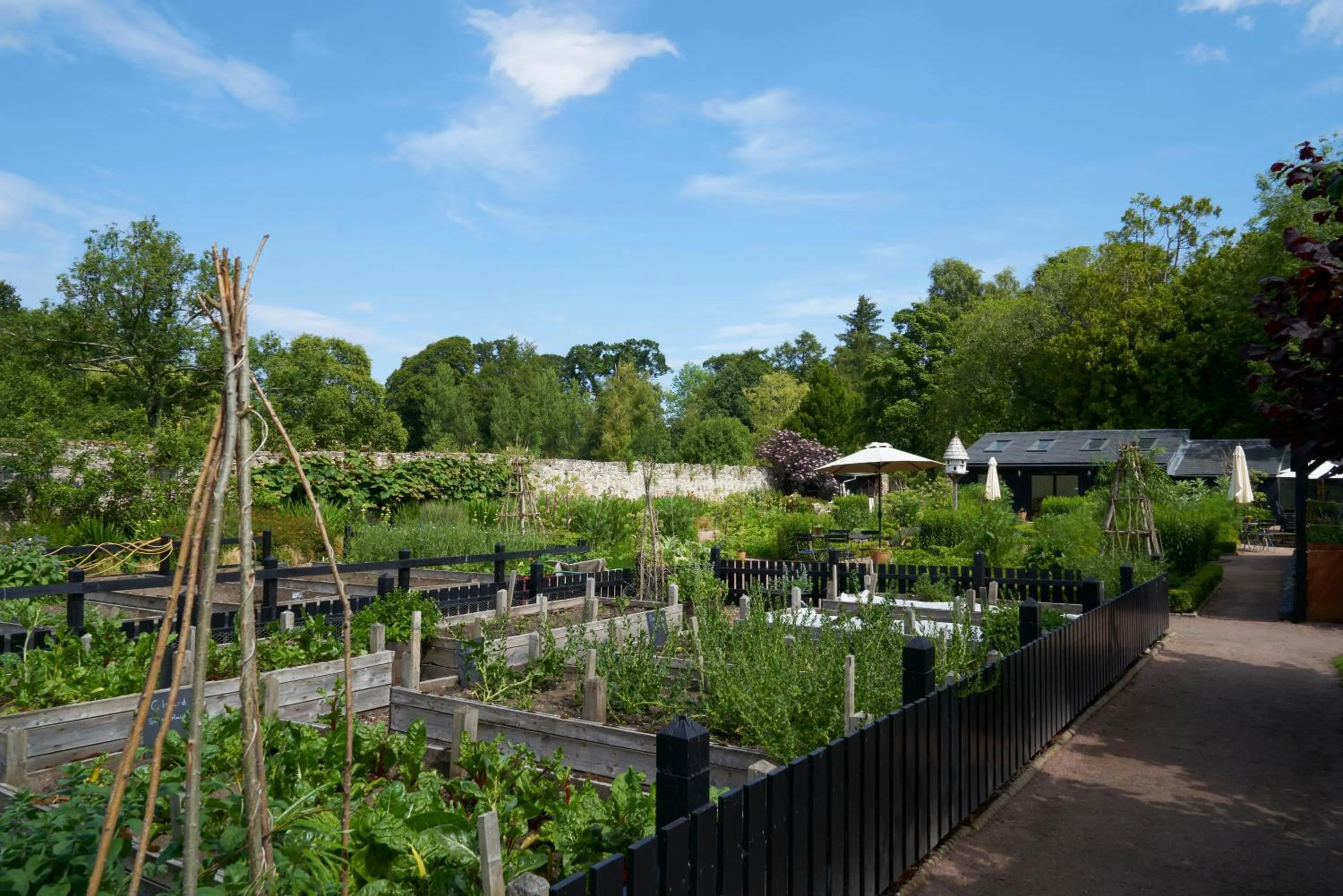 Garden in Boath House Hotel
