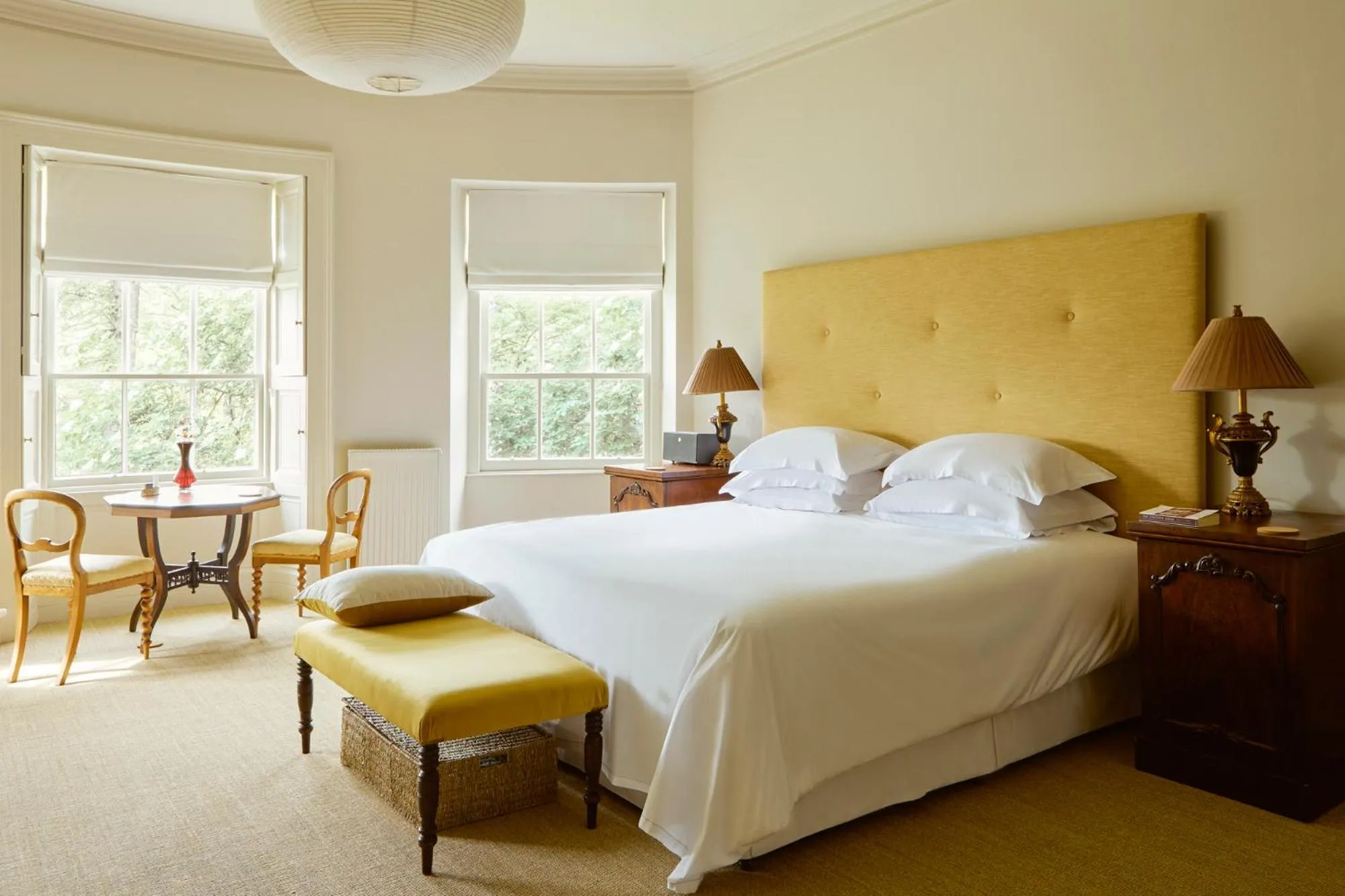 Bed in Boath House Hotel