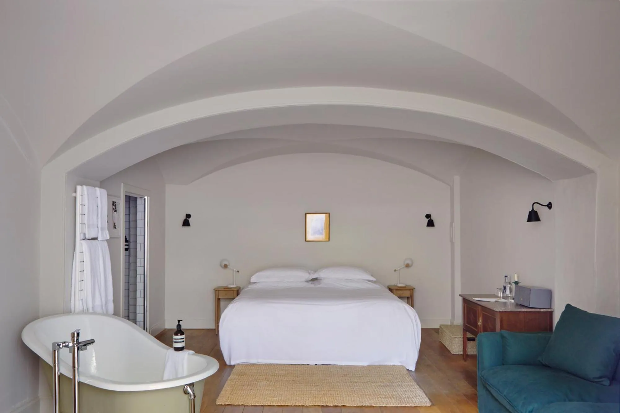 Bed in Boath House Hotel