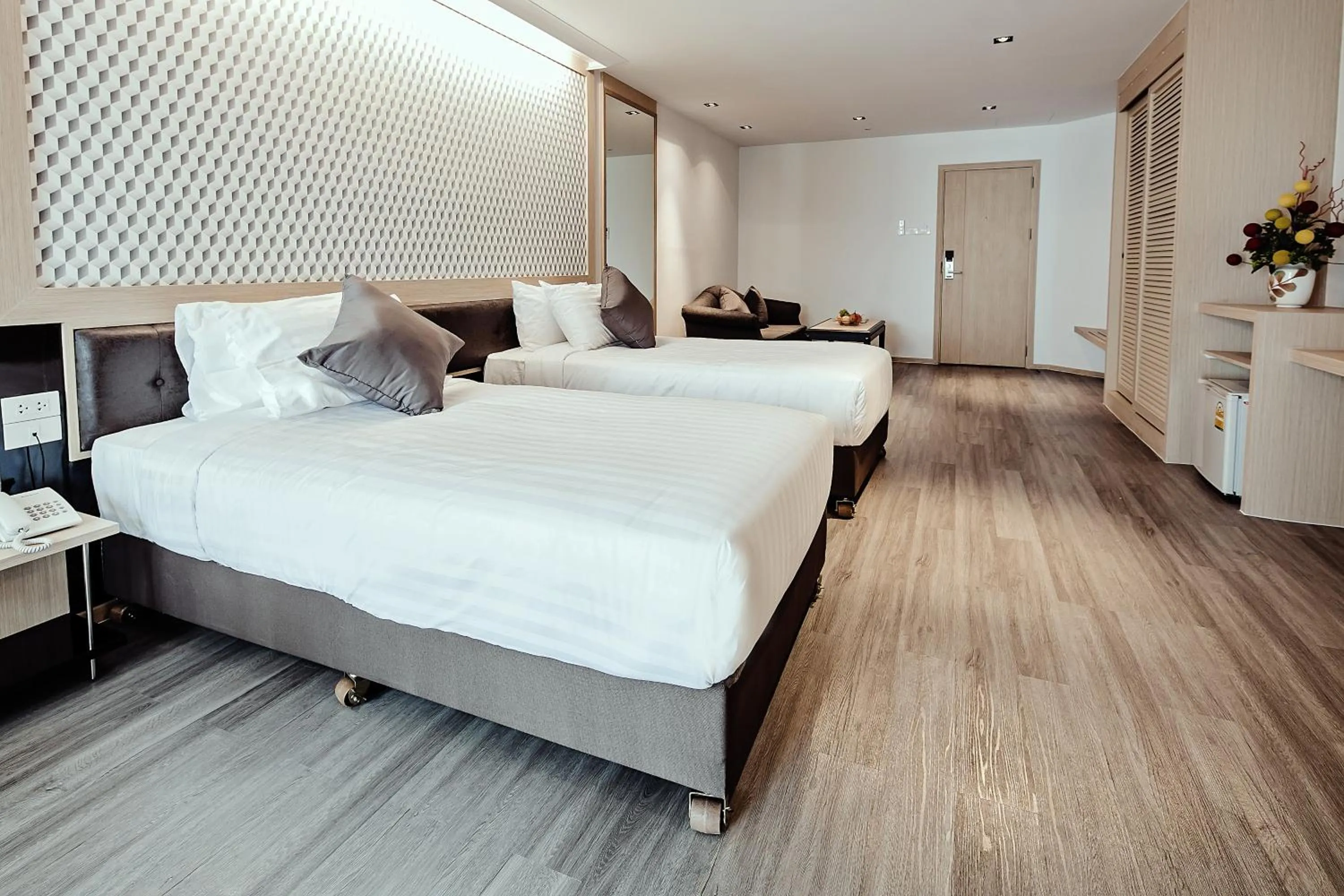Bedroom, Bed in Three Sukhumvit Hotel - SHA Plus Certified