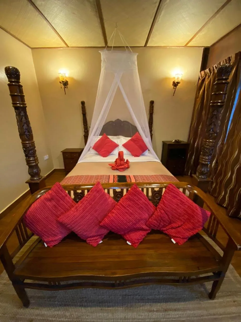 Bed in Ombak Dive Resort Perhentian Island