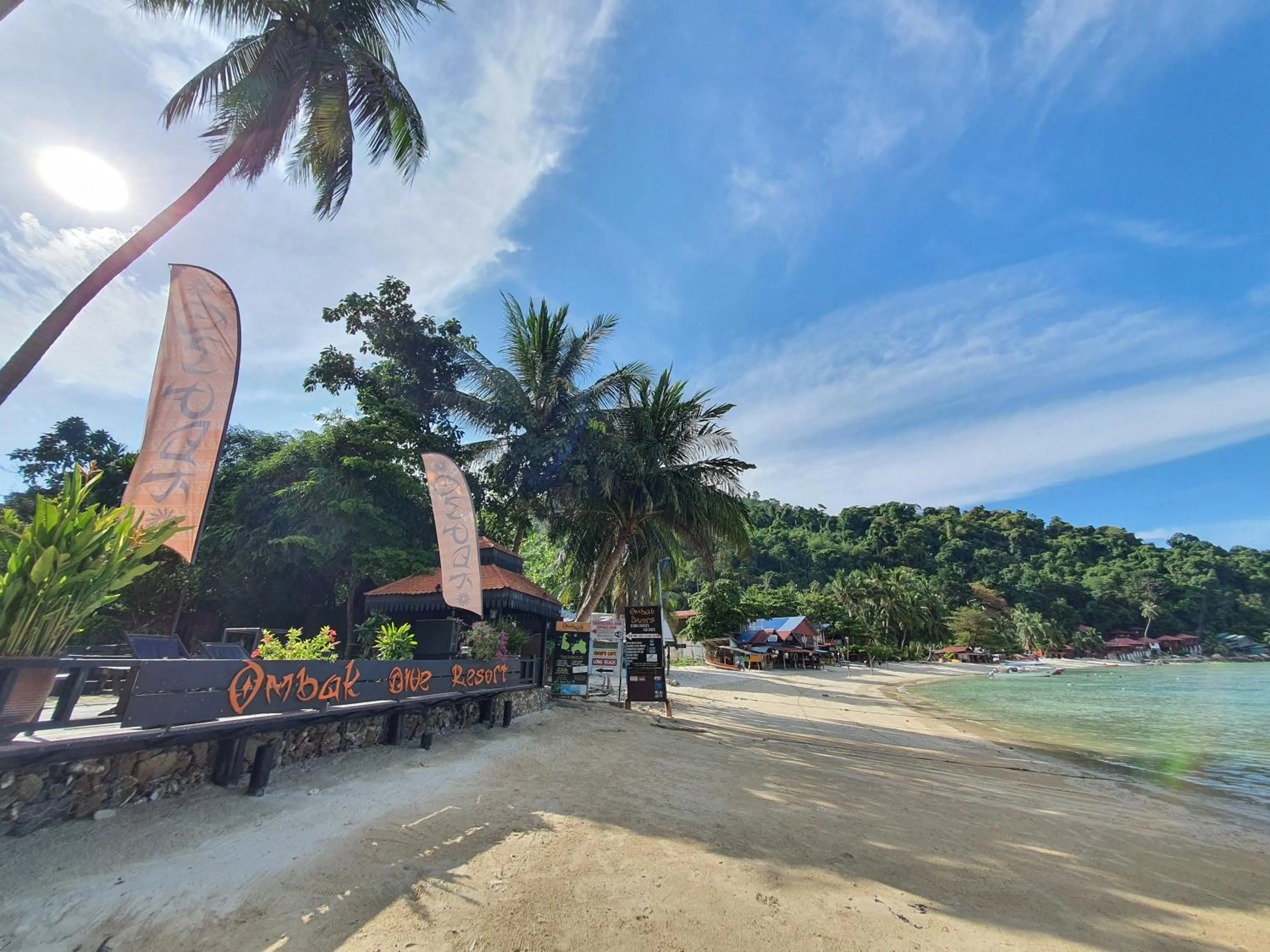 Beach in Ombak Dive Resort Perhentian Island