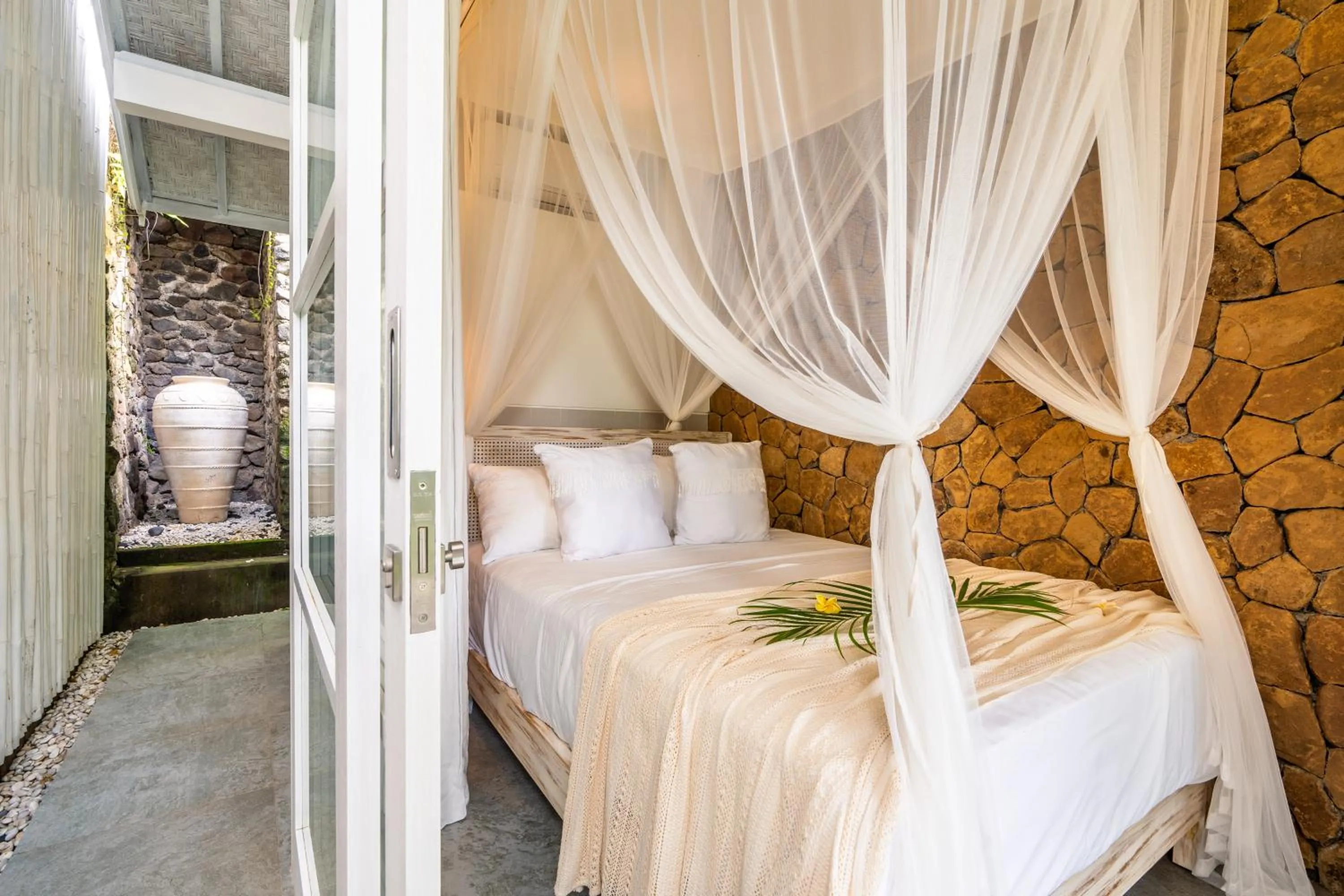 Bed in Shunyata Villas Bali