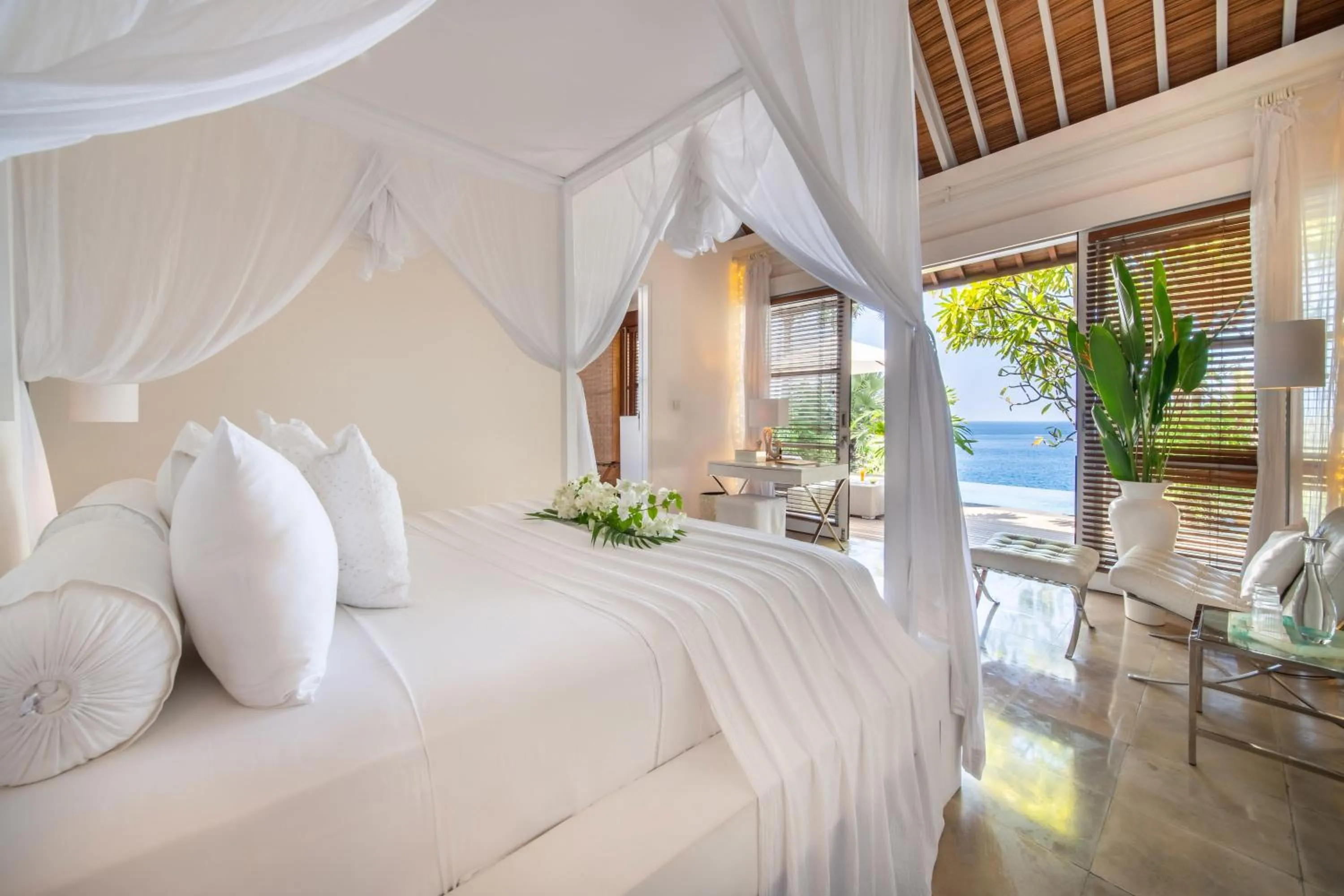Bed in Shunyata Villas Bali
