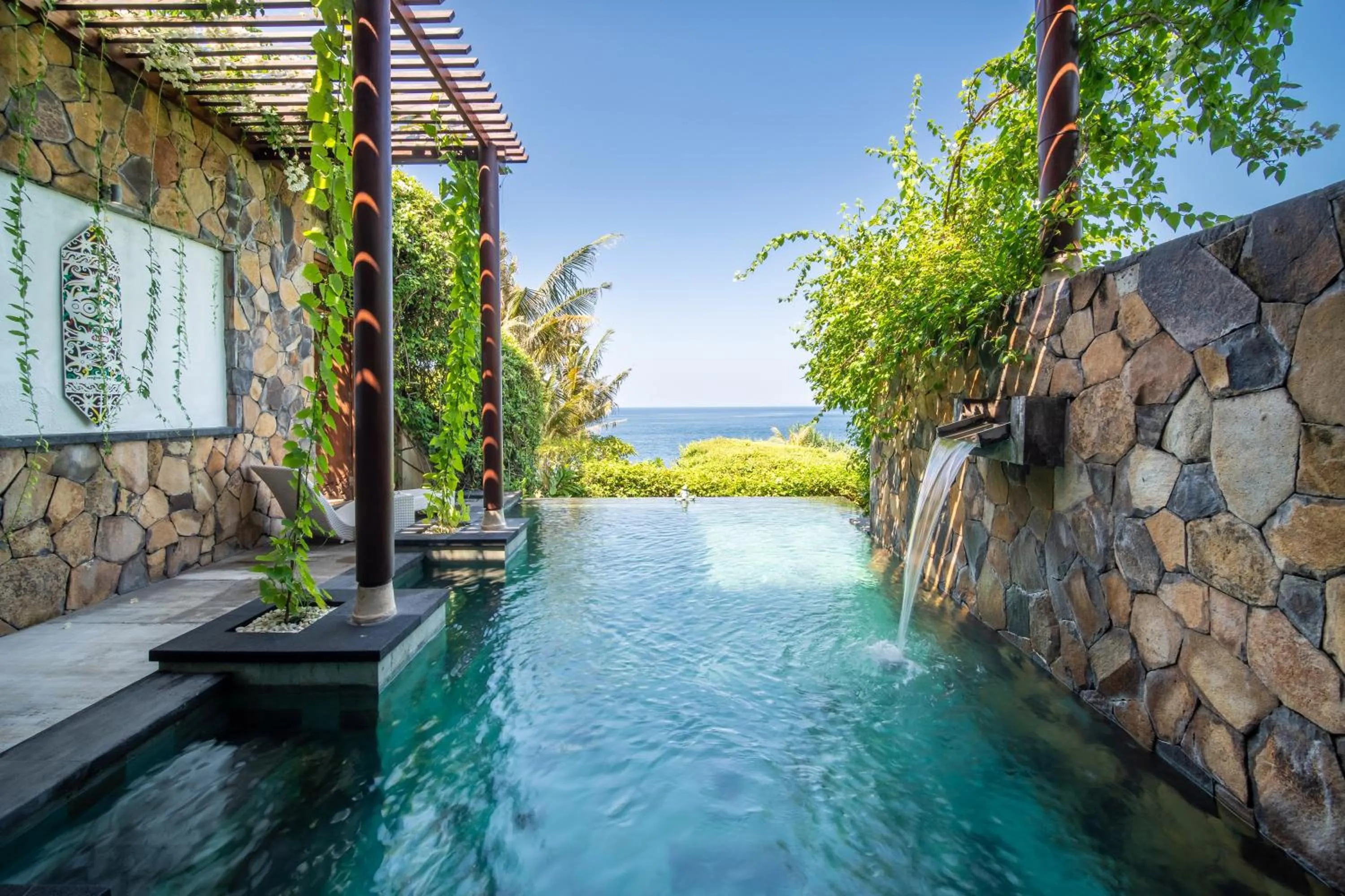 Pool view in Shunyata Villas Bali