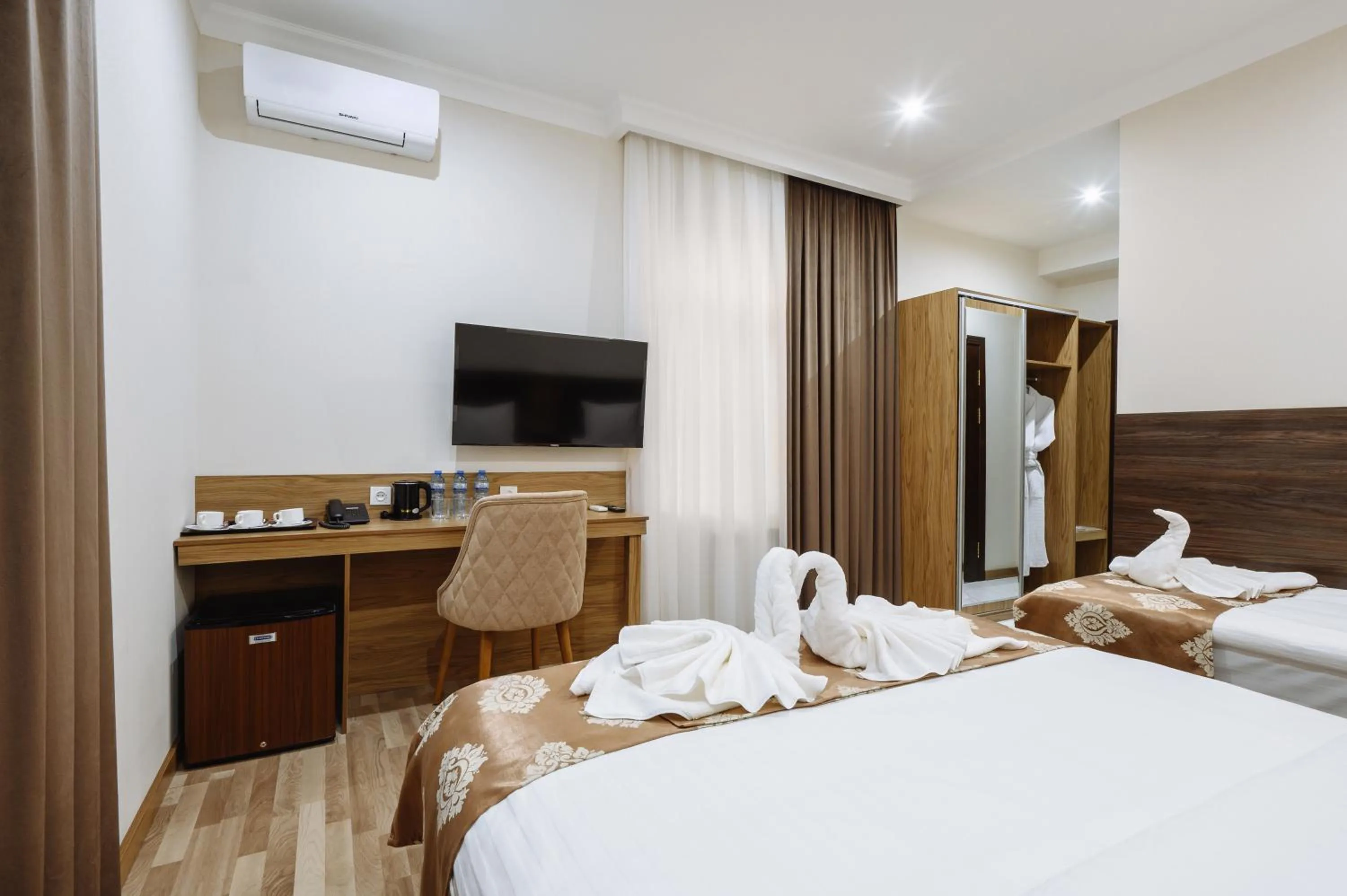 Bed in Sofiya Tashkent Hotel